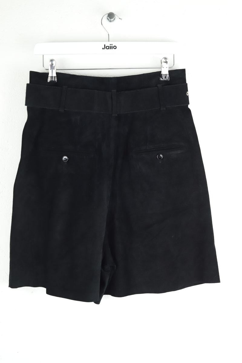 Leather Bermuda shorts ISABEL MARANT - Seconde Main Black