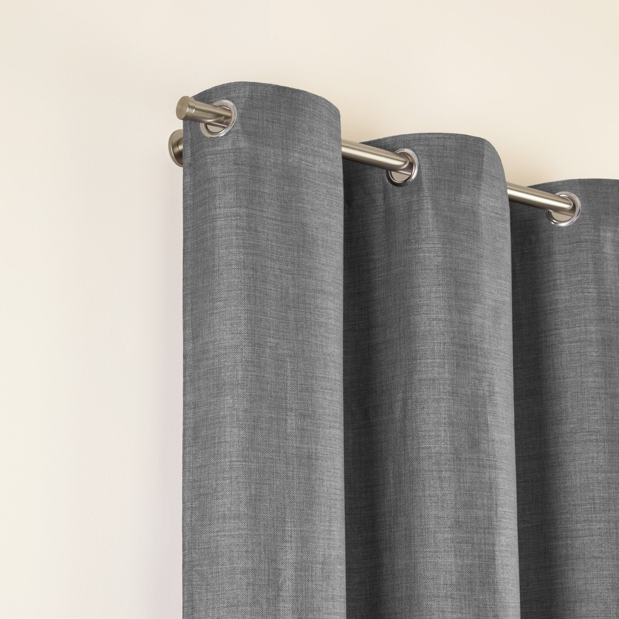 LINA - Blackout curtain with eyelets MADURA Grey
