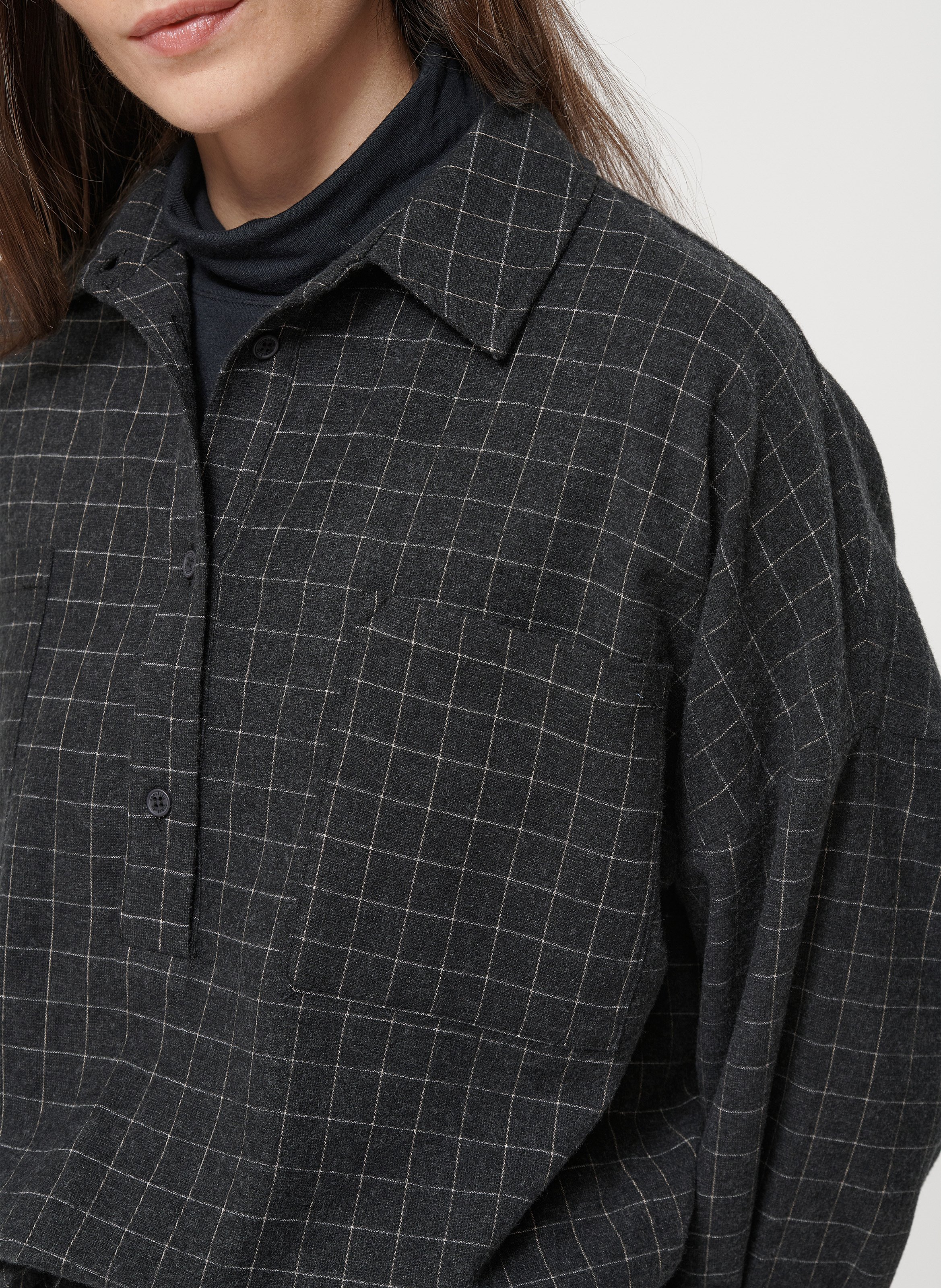 Chemise col classique à carreaux HUMILITY Argent