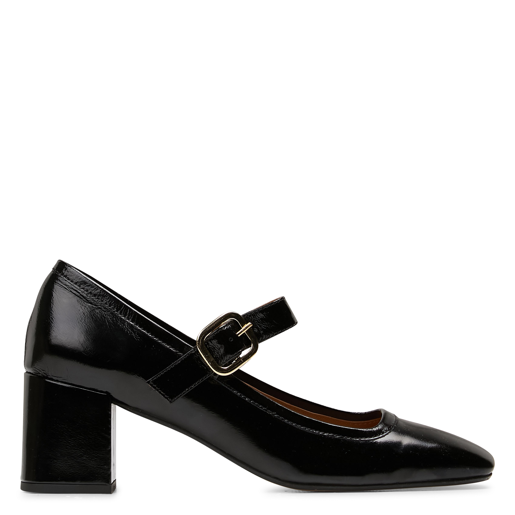 Ballerines vernies à bouts carrés MELLOW YELLOW Noir