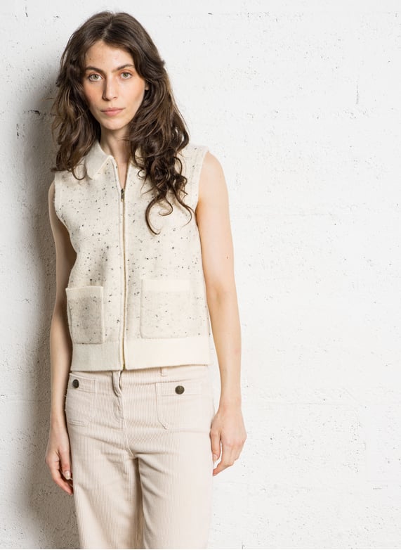 Pantalon droit en velours côtelé - Look 9