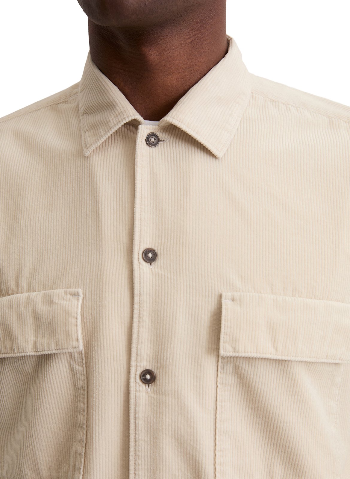 Chemise col classique en coton MARC O'POLO Beige