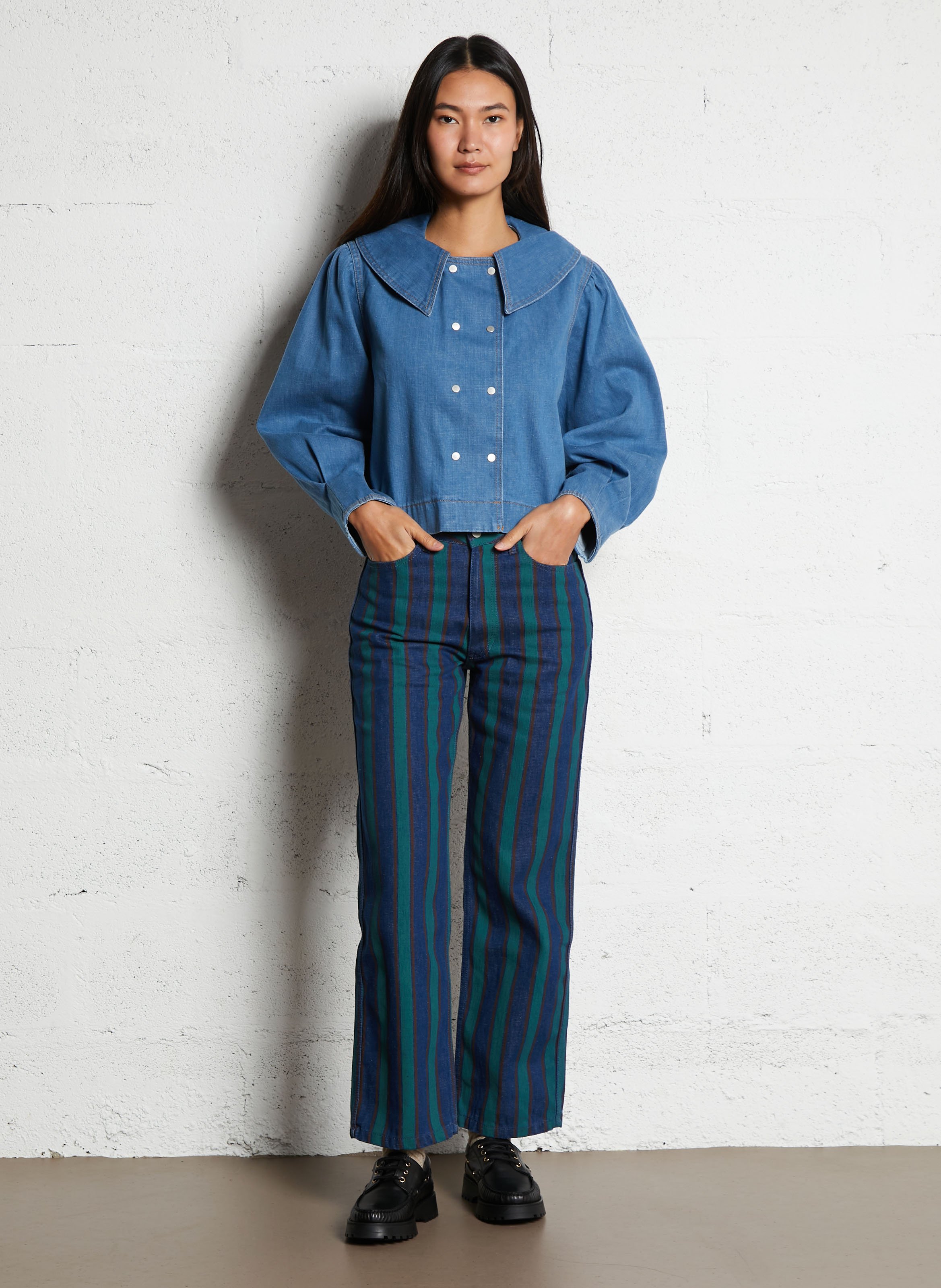 Moccasins with grooved leather soles BOBBIES Black