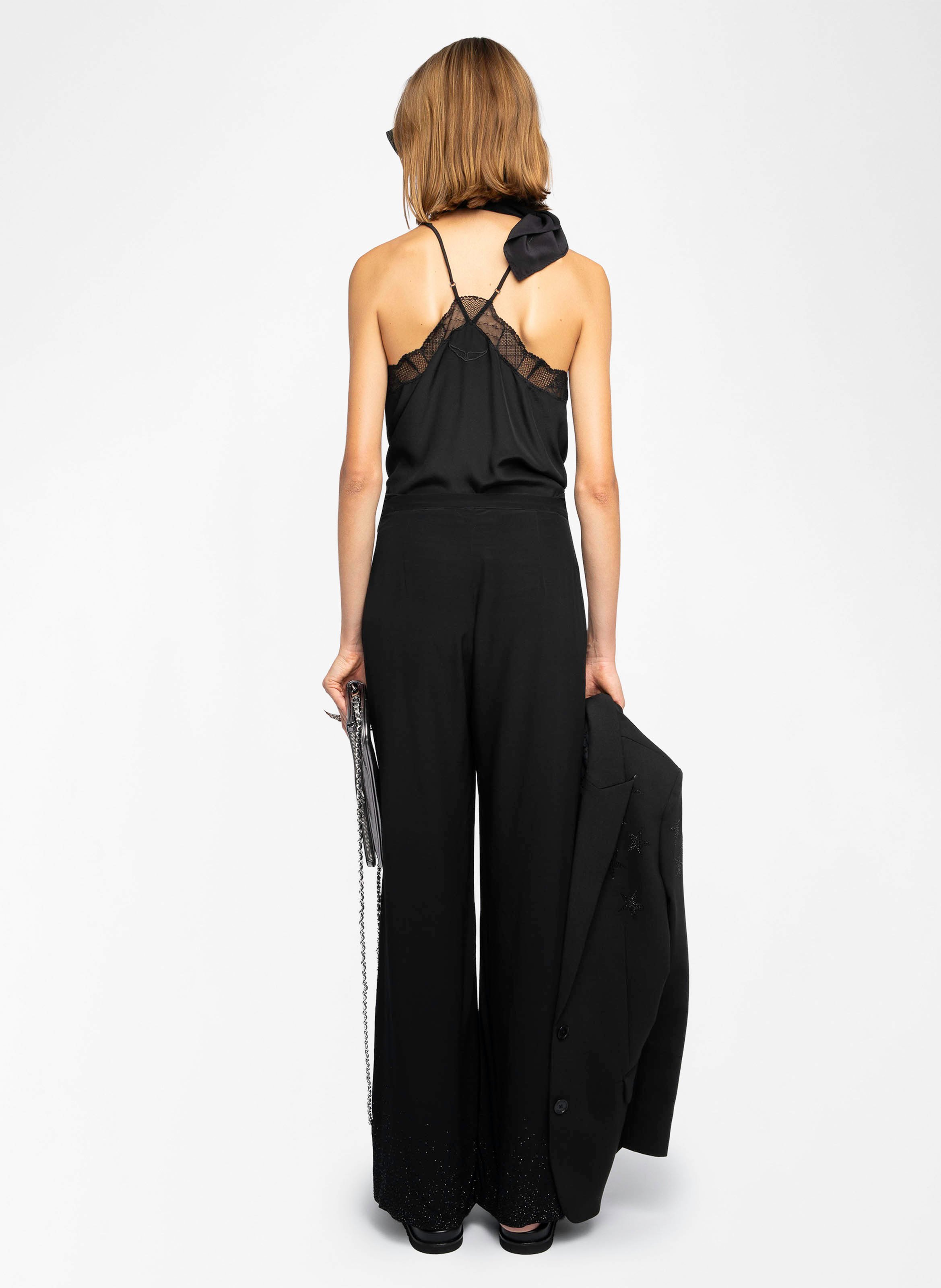 Pantalon large taille haute fluide ZADIG&VOLTAIRE Noir