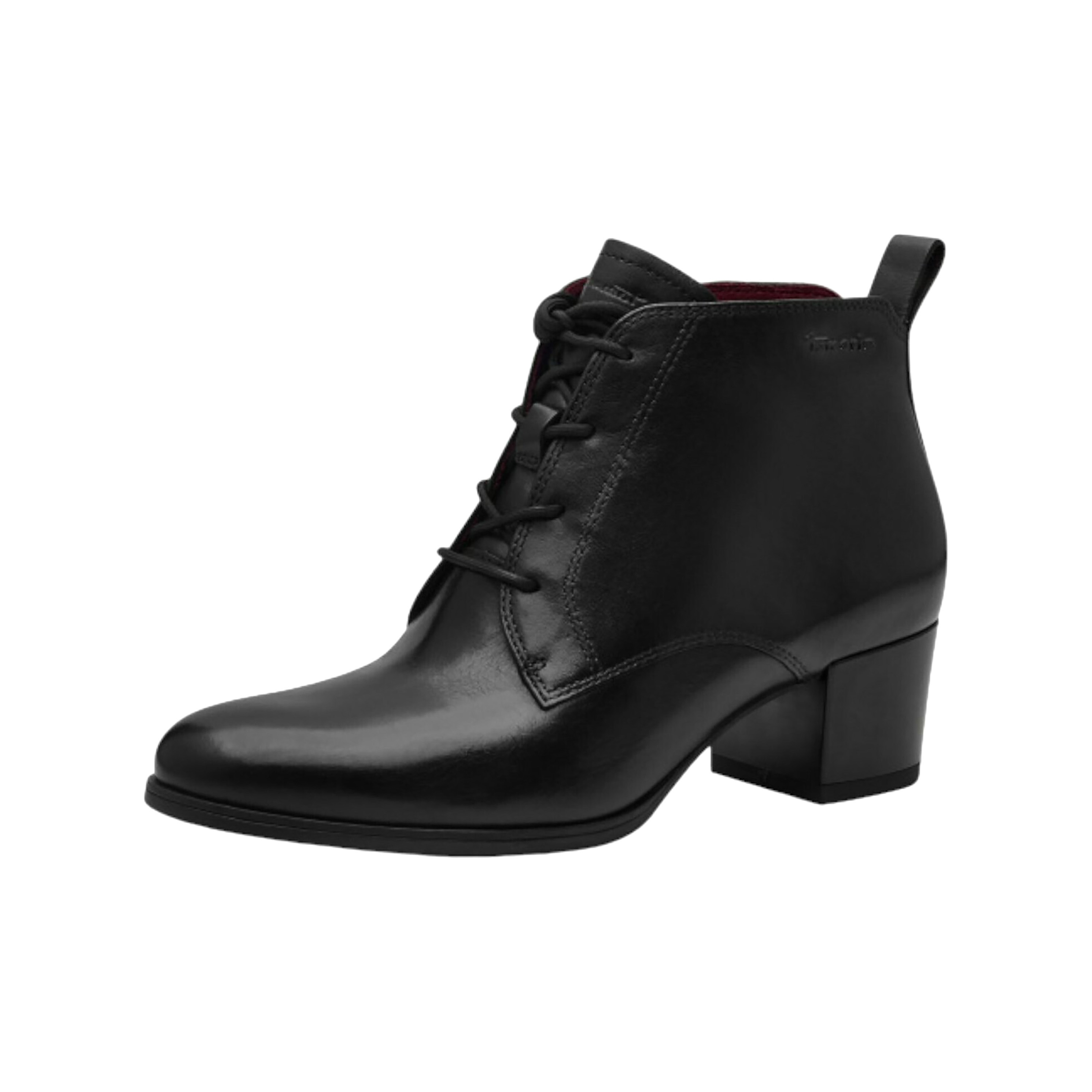 Leather ankle boots TAMARIS Black