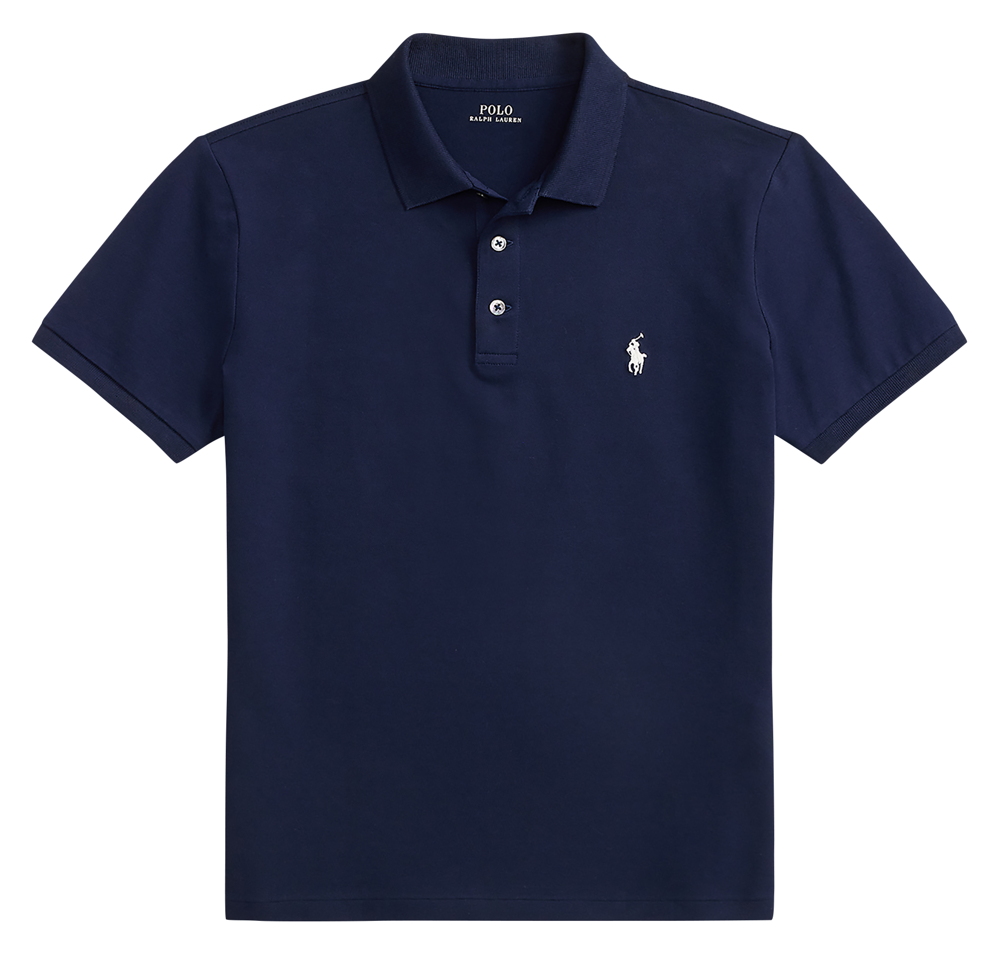 Poloshirt aus Baumwoll-Mix, Slim Fit  Refined navy-c1730 smoke