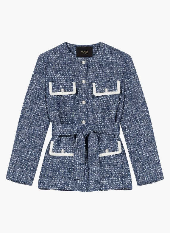 St. John Giacca In Tweed | Blu | IT St. John Giacca In Tweed | Blu | IT