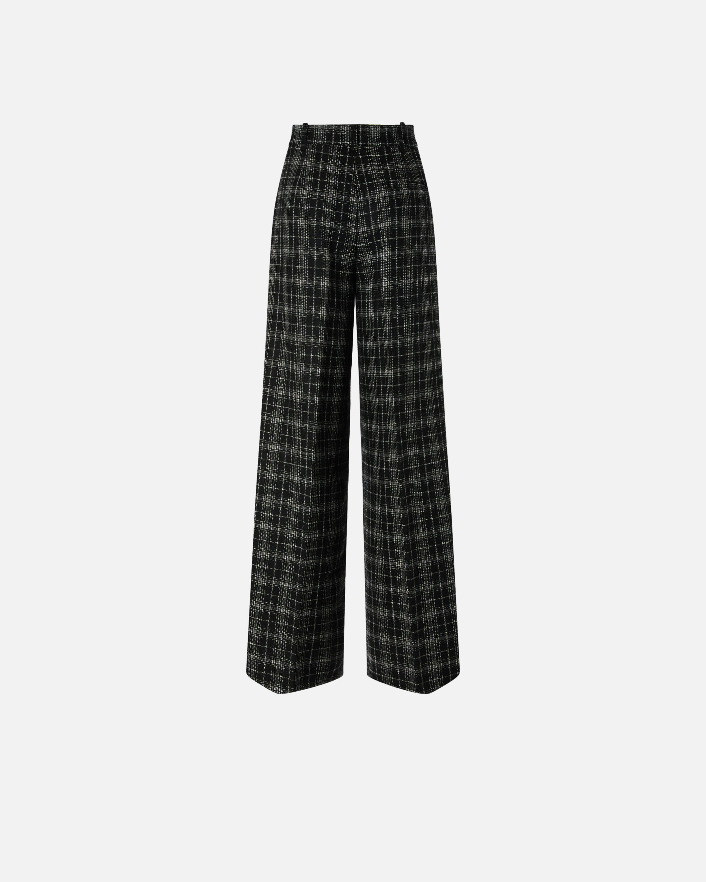 Checked straight-leg pants PINKO Multicolored