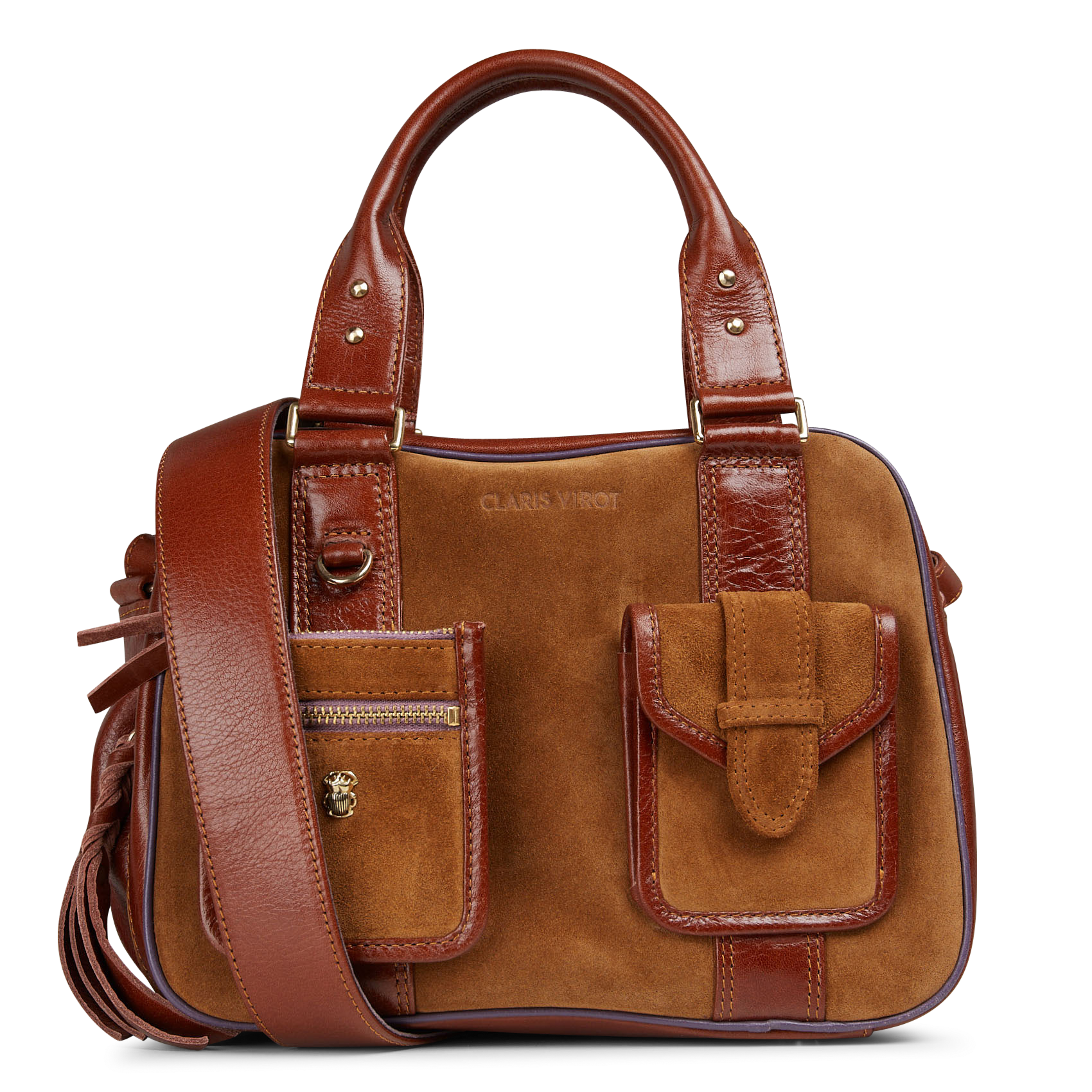 Brieftasche aus Leder CLARIS VIROT Braun