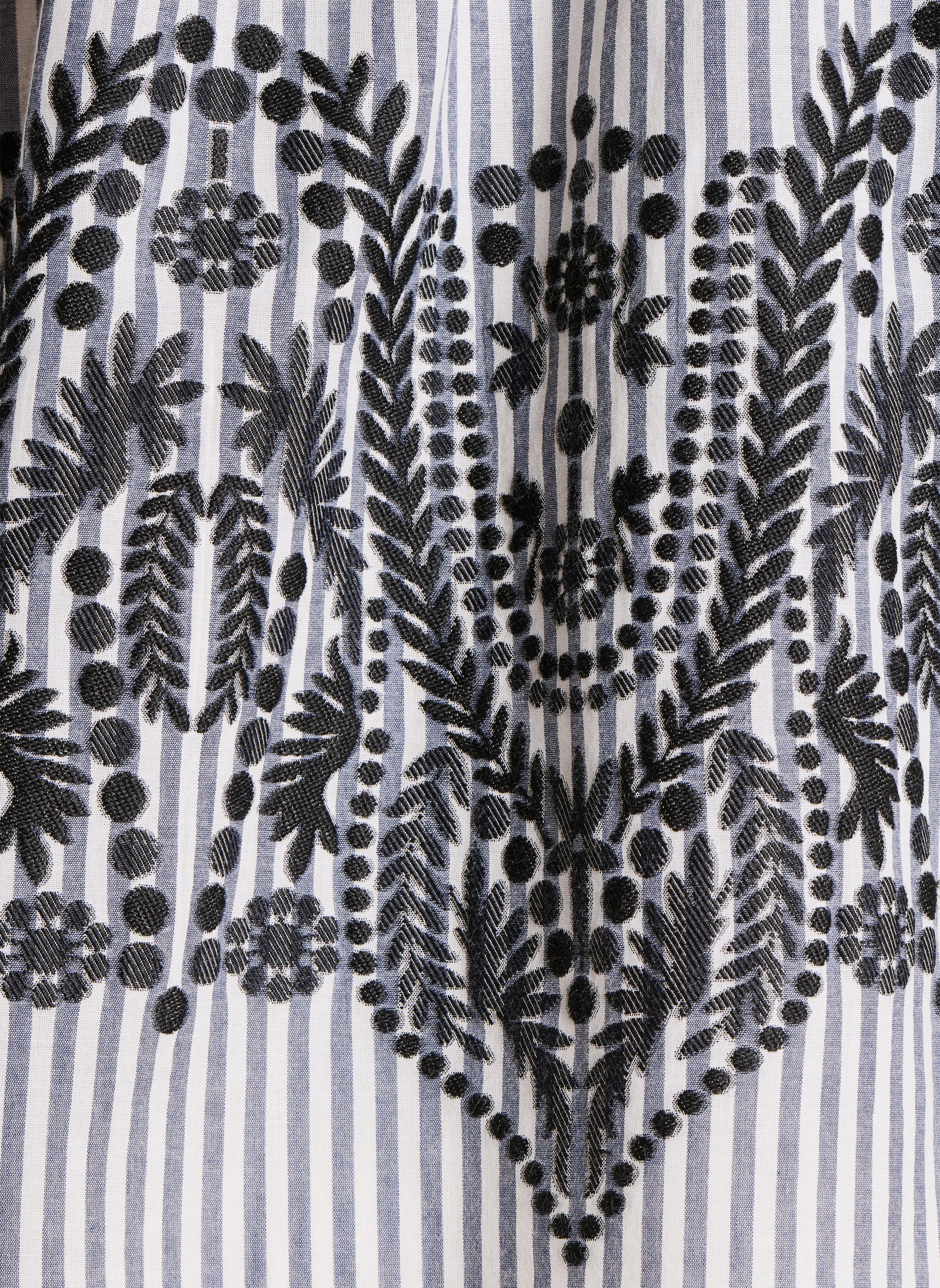 Round neck striped shirt LA FEE MARABOUTEE Black