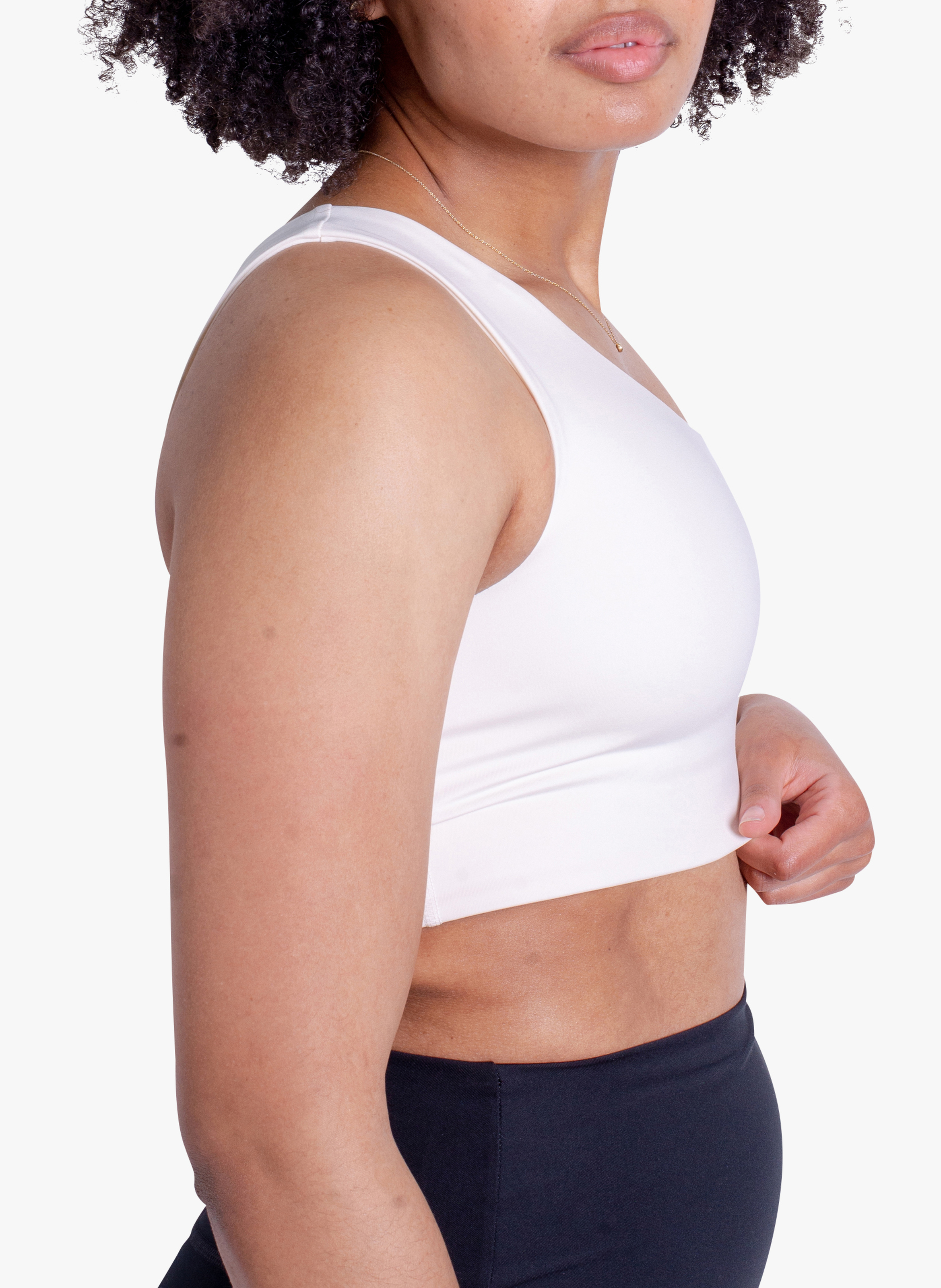 Brassière à une épaule Bianca GIRLFRIEND COLLECTIVE Blanc