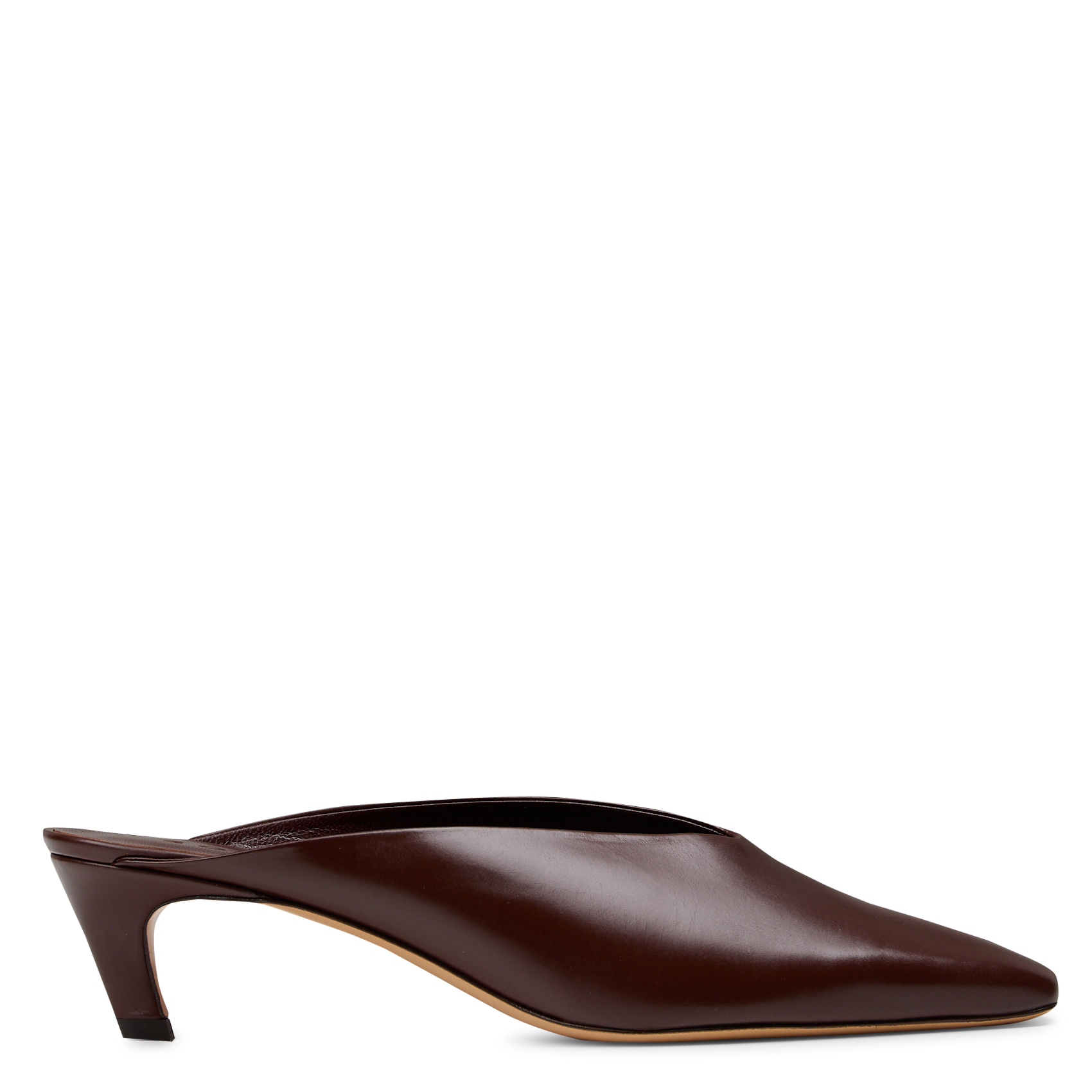 Leder-Mules mit Absatz SOEUR Braun