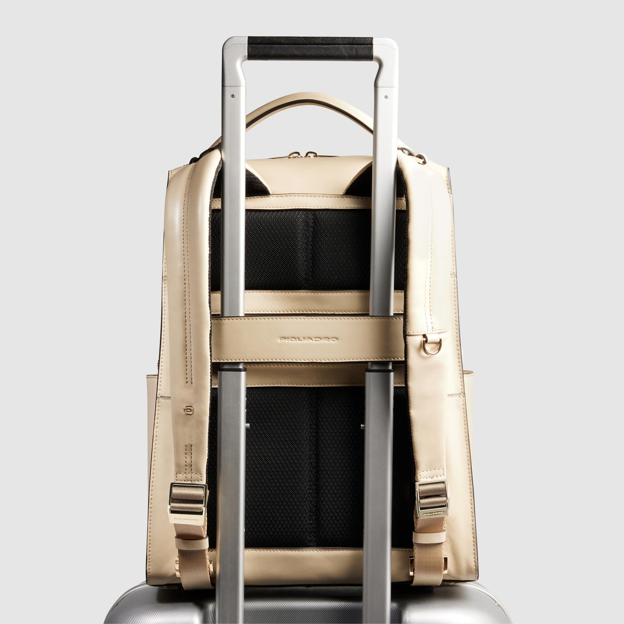 Expandable Laptop Backpack 15.6" Beige