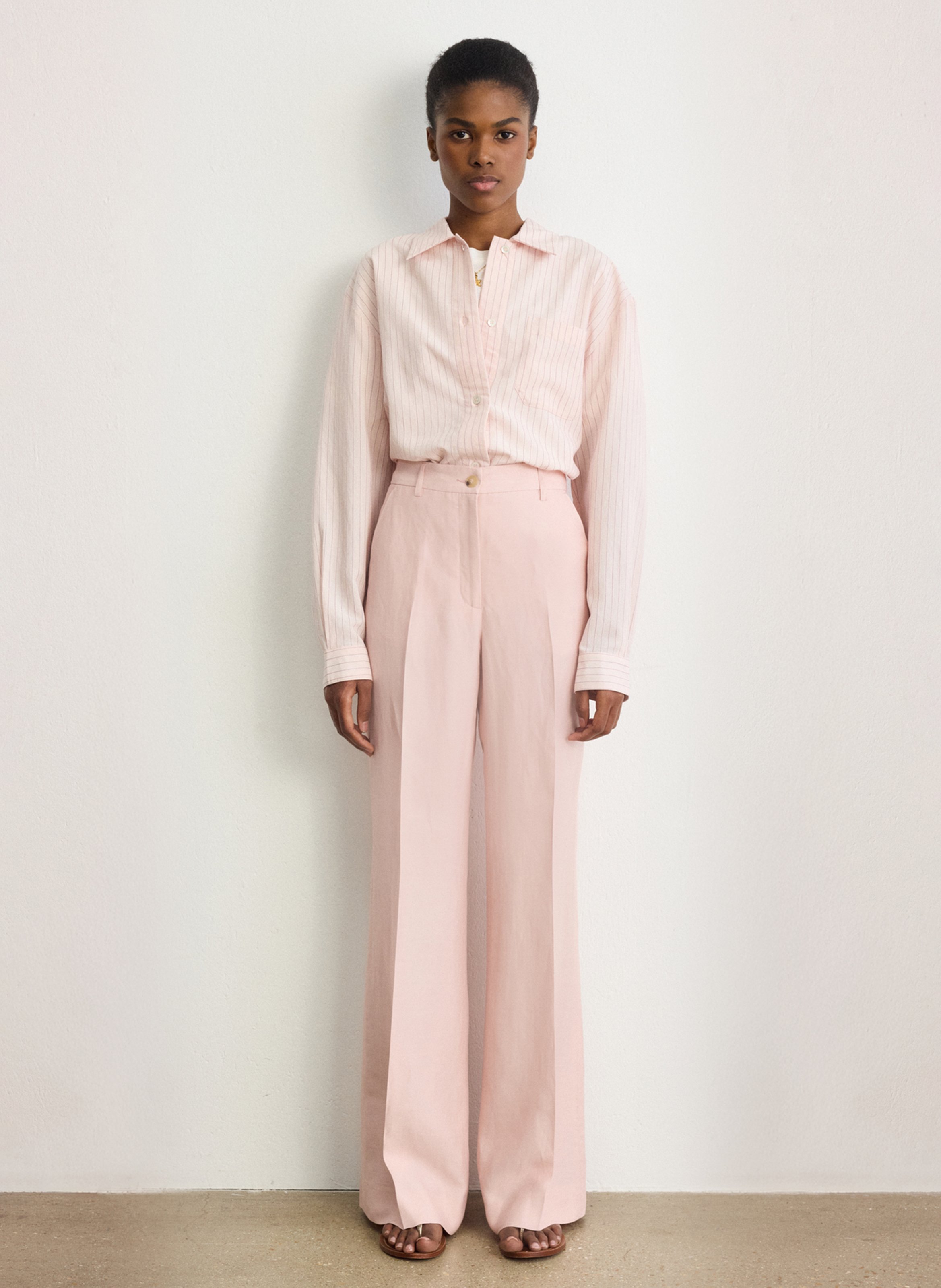 Pantalon droit taille haute PABLO Rot