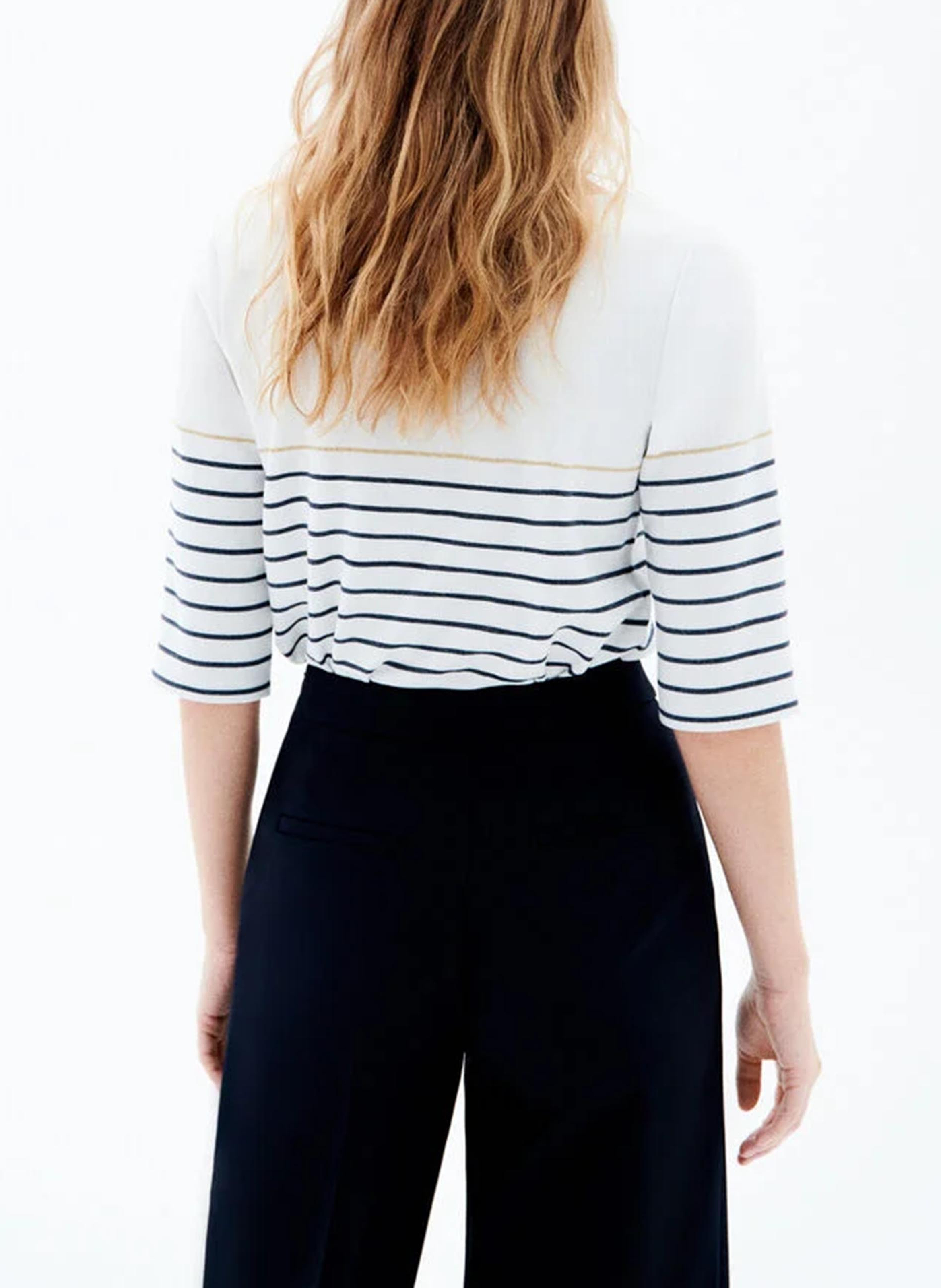 Straight T-shirt with henley collar CAROLL Beige