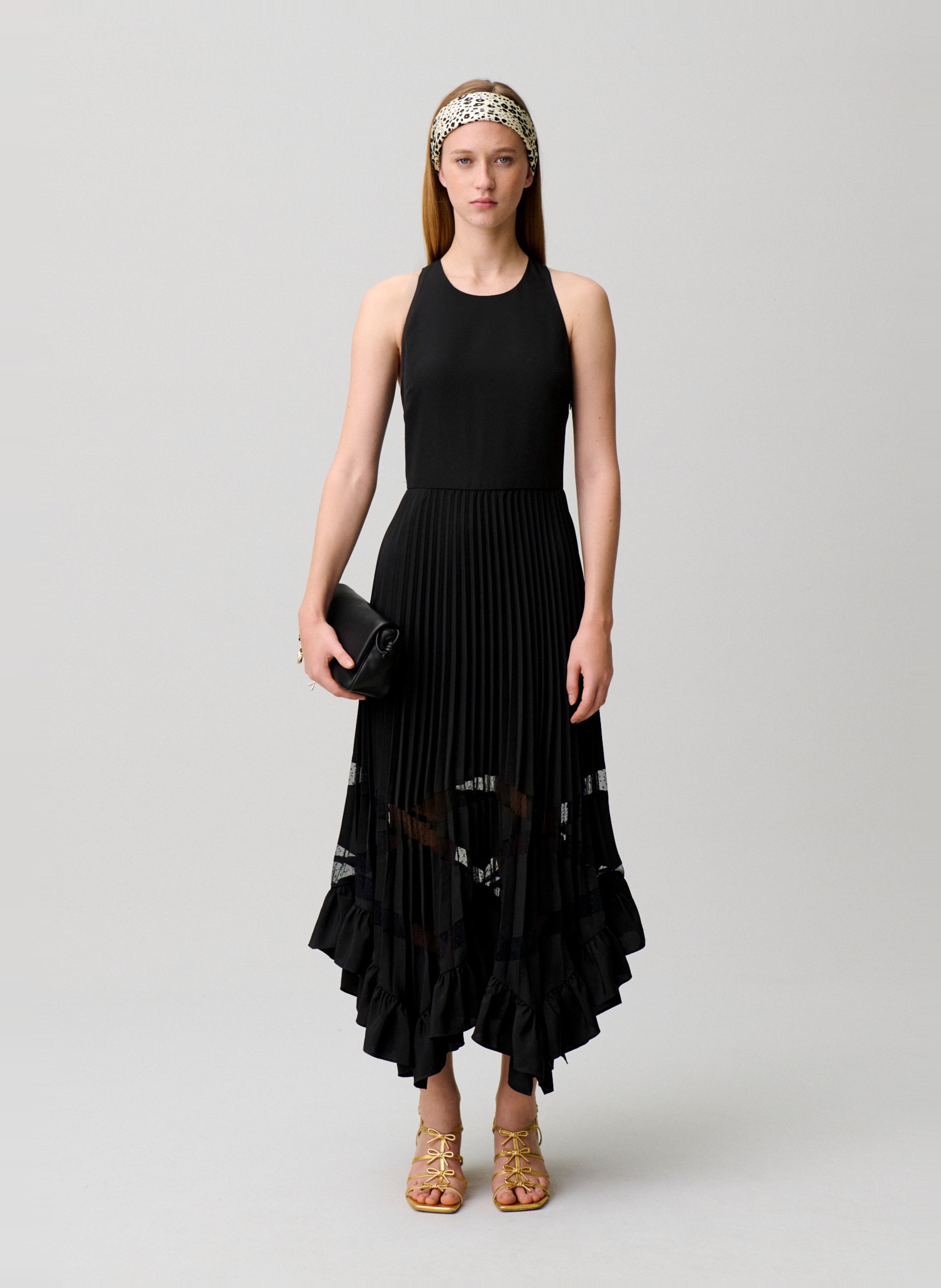 Robe longue col rond  CLAUDIE PIERLOT Noir