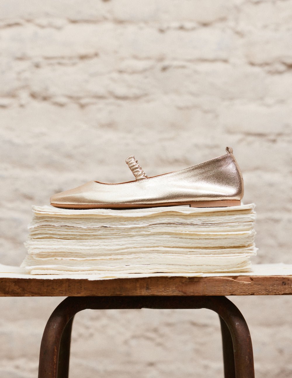 Ballerines ODAJE Doré