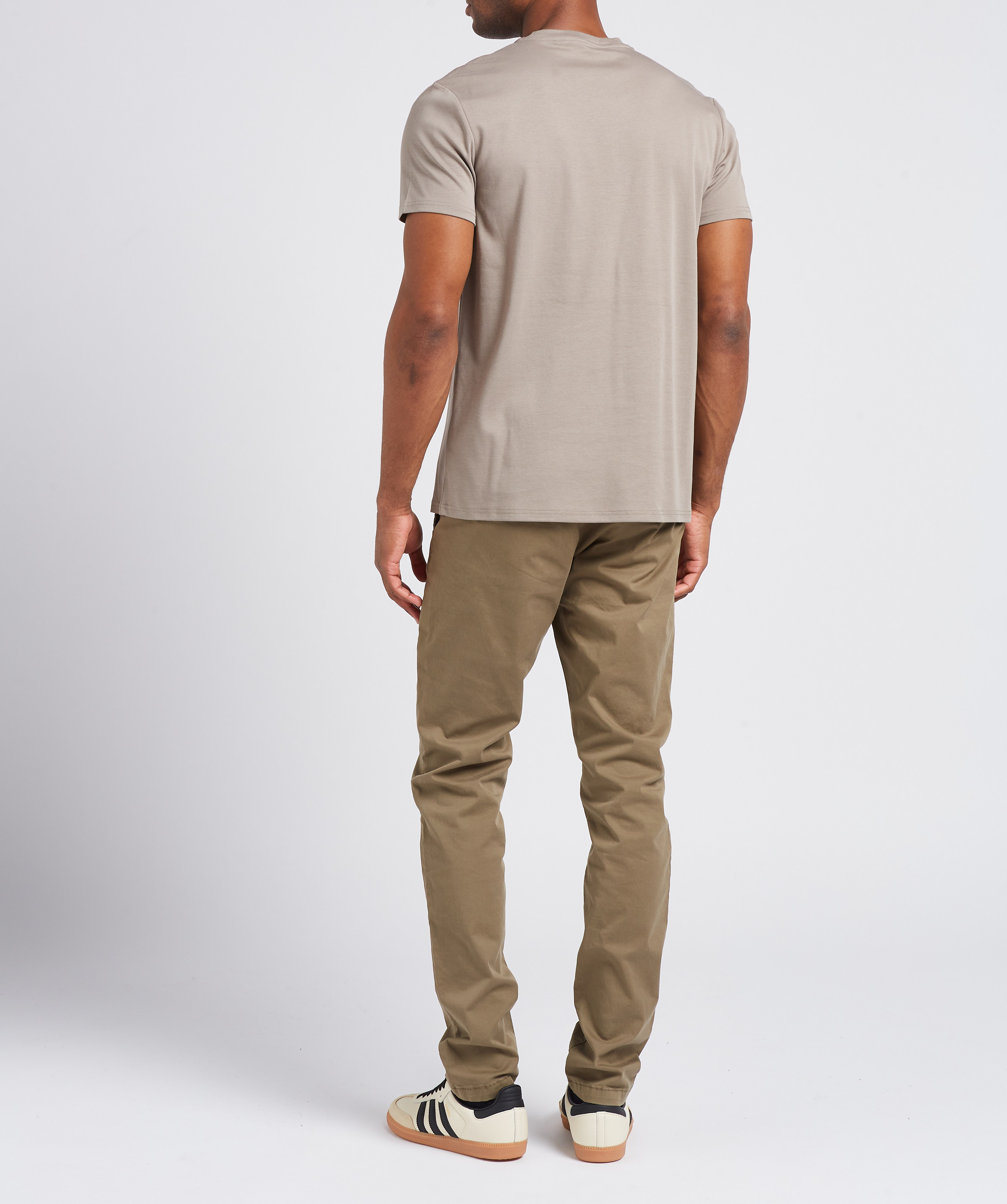 Chinohose aus Baumwollmix, Slim Fit IKKS Khaki