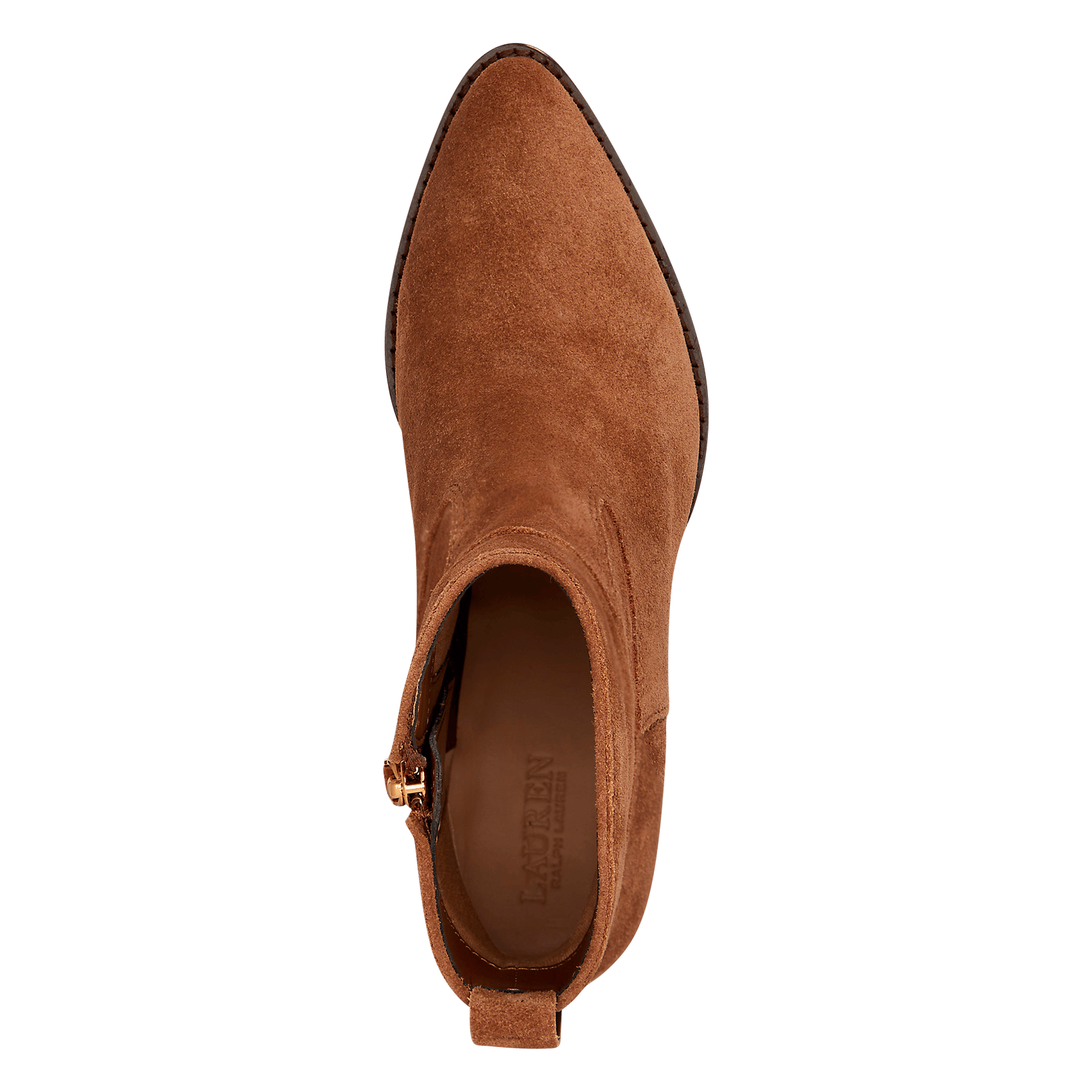 Stiefeletten aus Veloursleder LAUREN RALPH LAUREN Braun