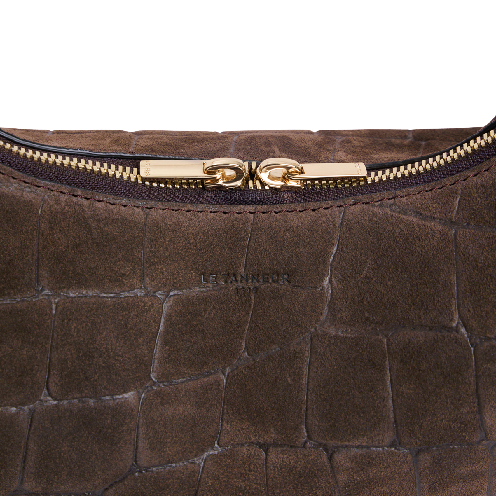 Sac hobo en cuir LE TANNEUR Marron