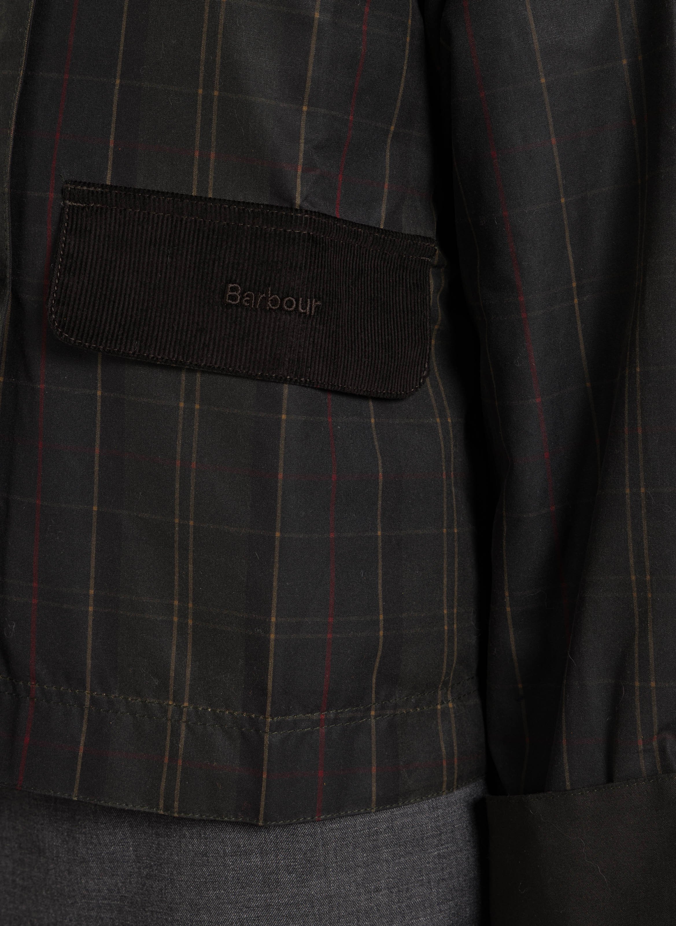 Karierte Baumwolljacke BARBOUR Khaki
