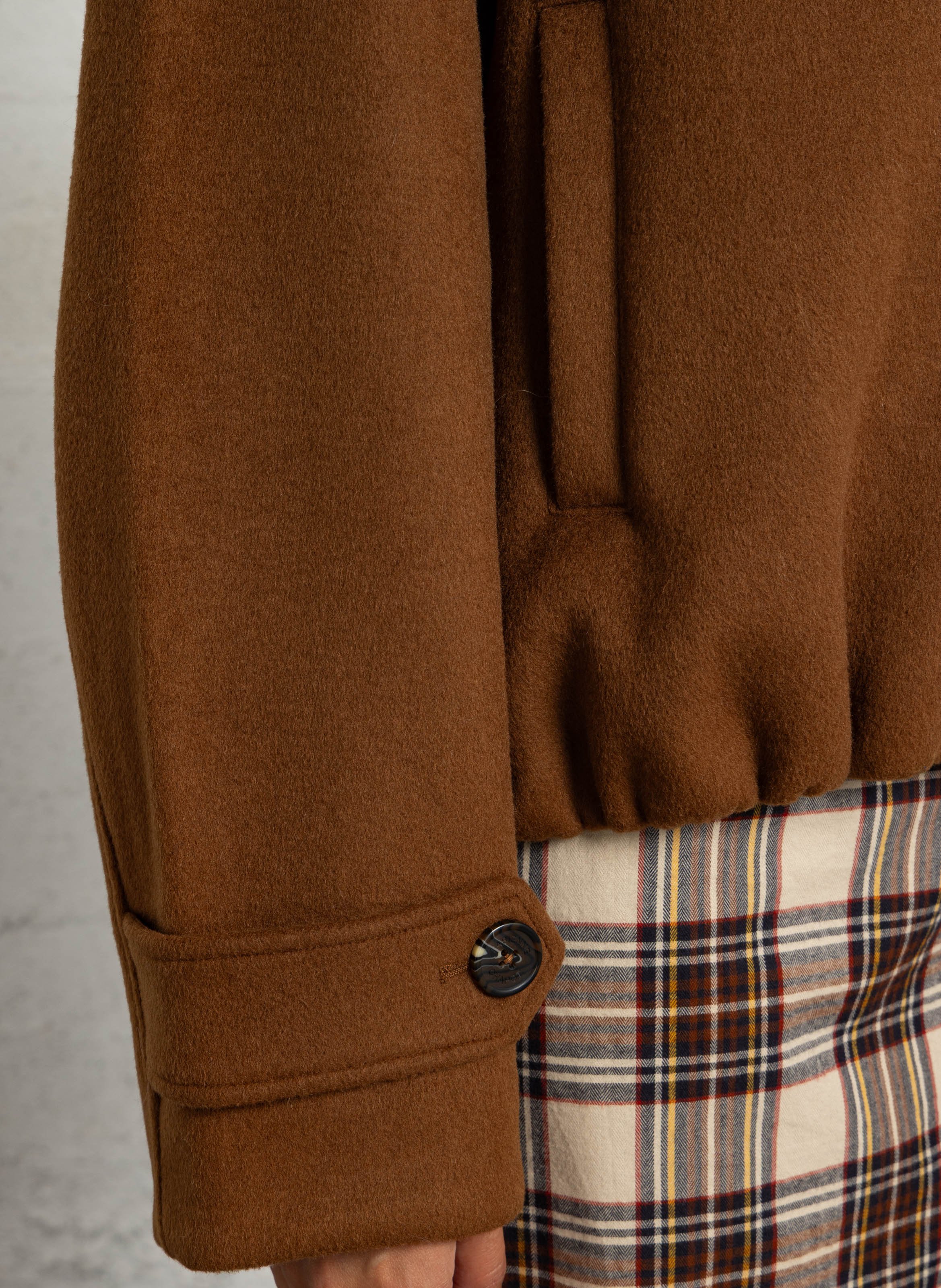 Blouson col classique FABIENNE CHAPOT Marron