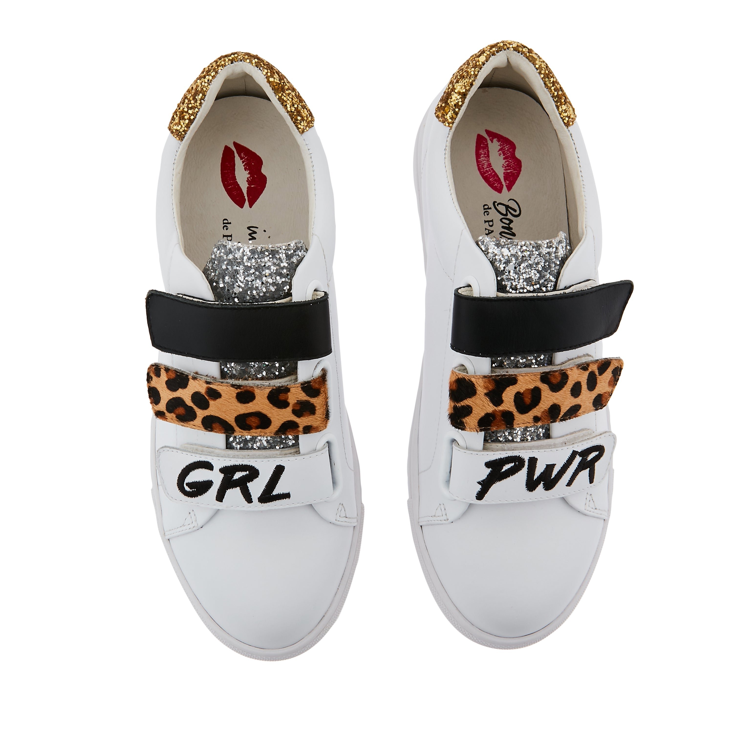 Leather sneakers BONS BAISERS PARIS White