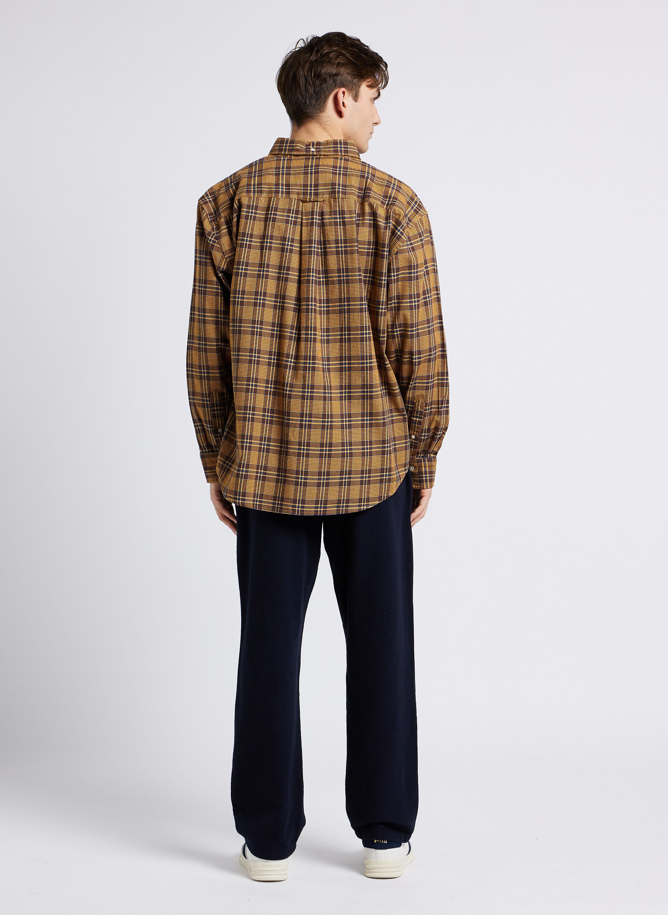 Pantalon droit en coton biologique KNOWLEDGE COTTON APPAREL Bleu