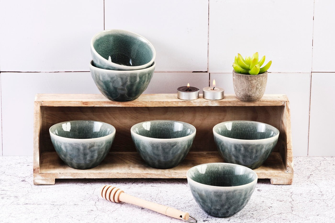 MOON - 6-piece bowl set BJORN Blue