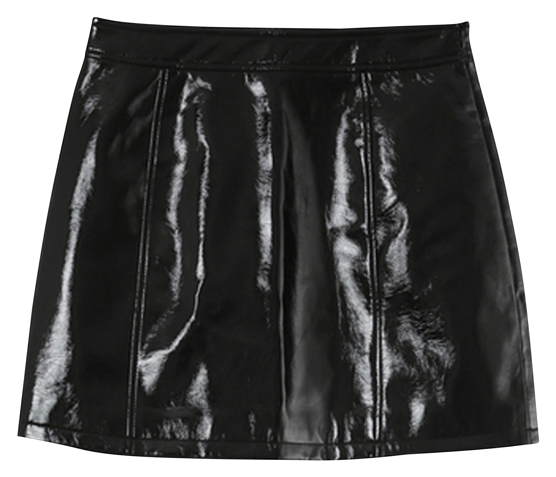 Short straight vinyl skirt GRACE ET MILA Black