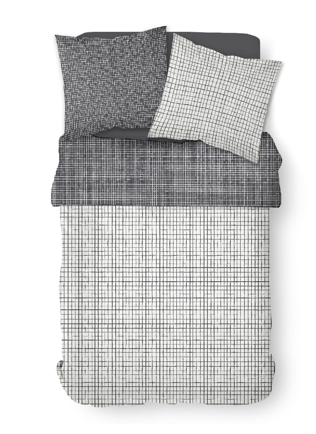 Printed cotton bedding set TODAY LINGE DE MAISON Blue