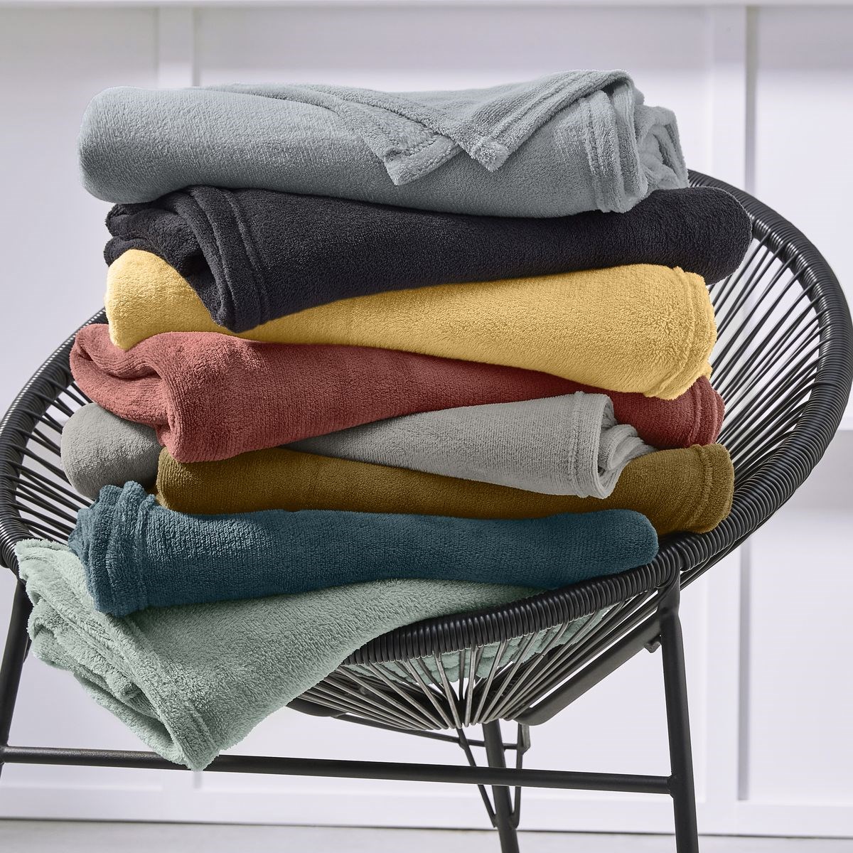 Plain throw TODAY LINGE DE MAISON Brown