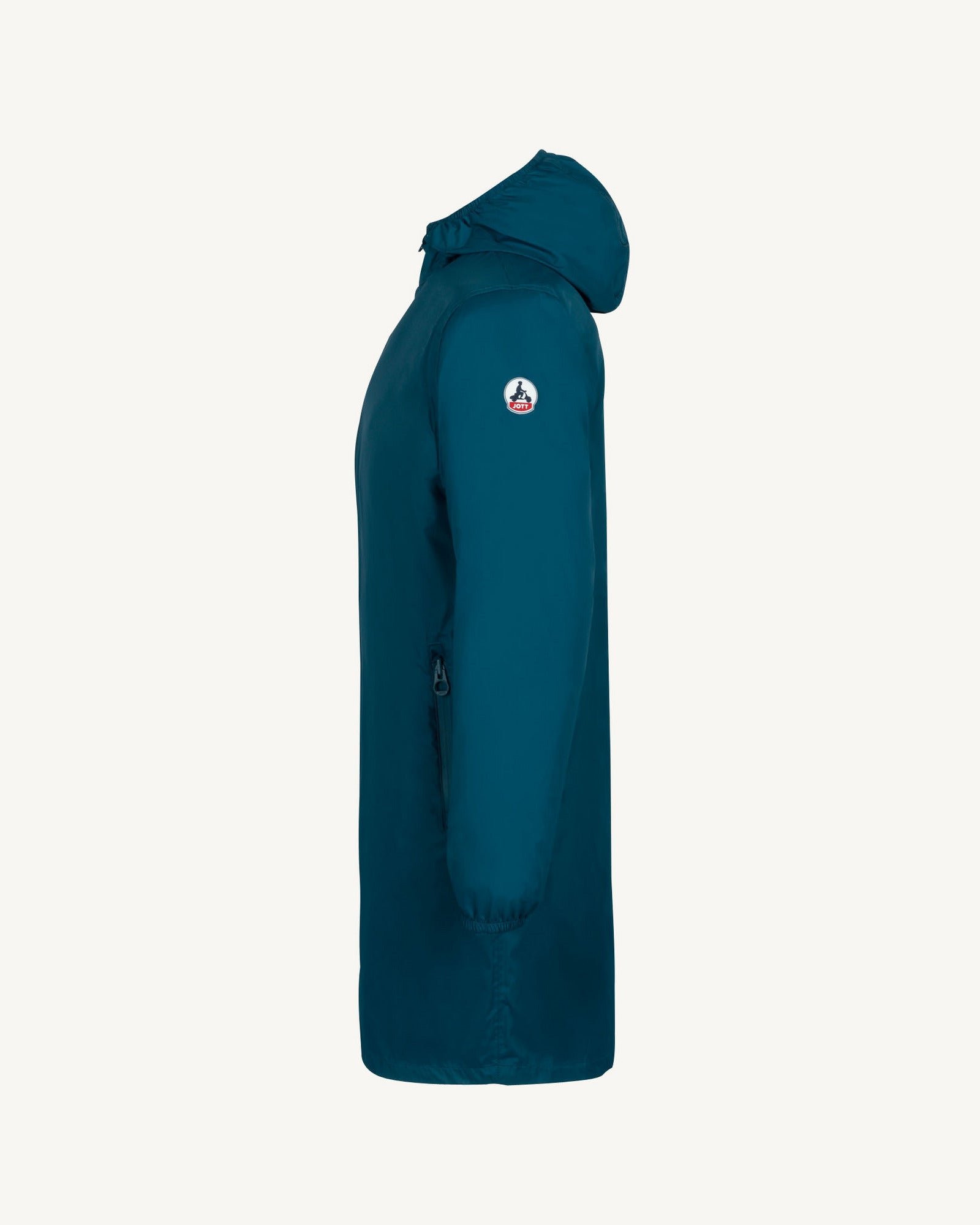 Long packable hooded raincoat Oban JOTT Blue