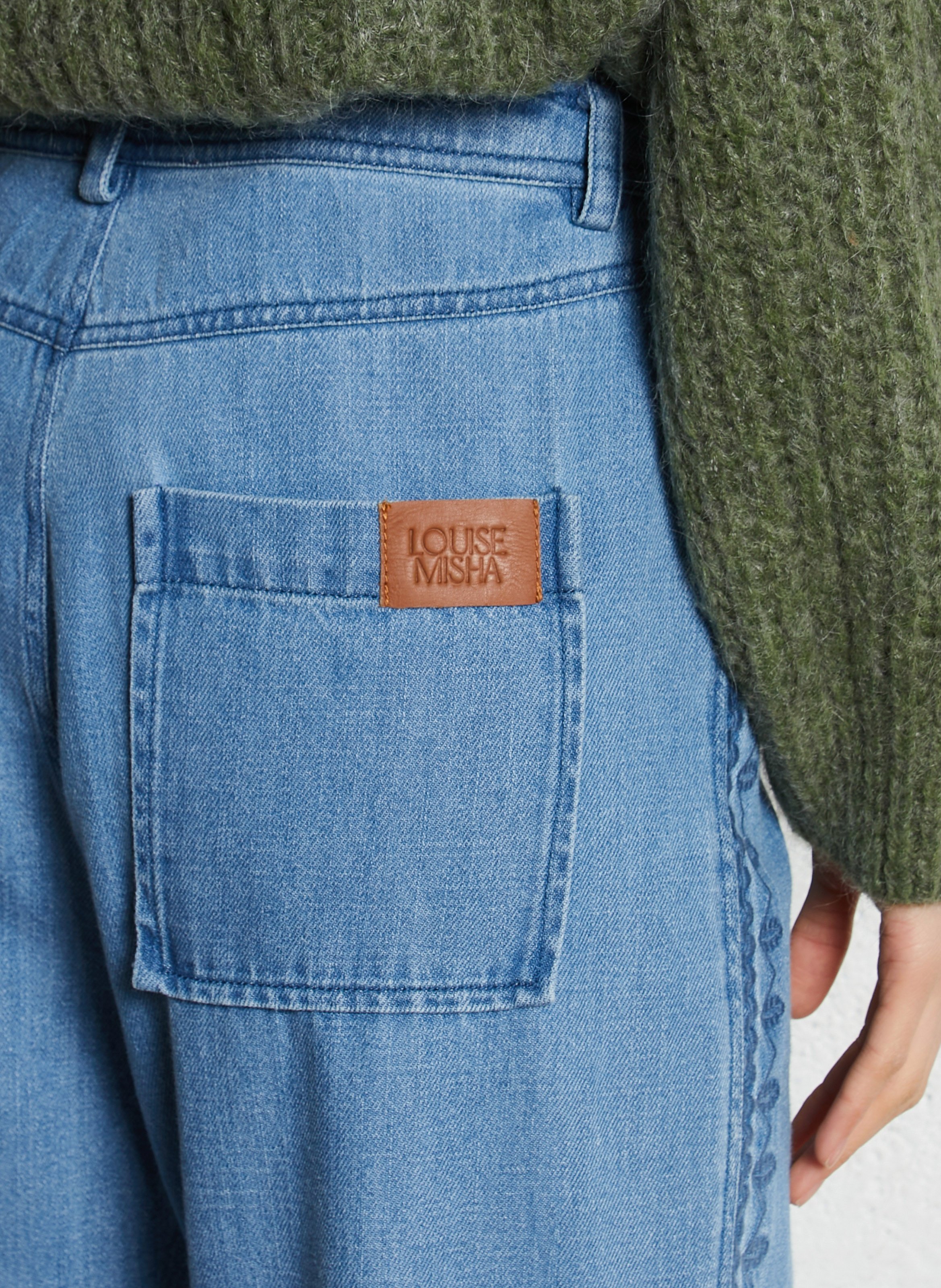 Jean large LOUISE MISHA Bleu