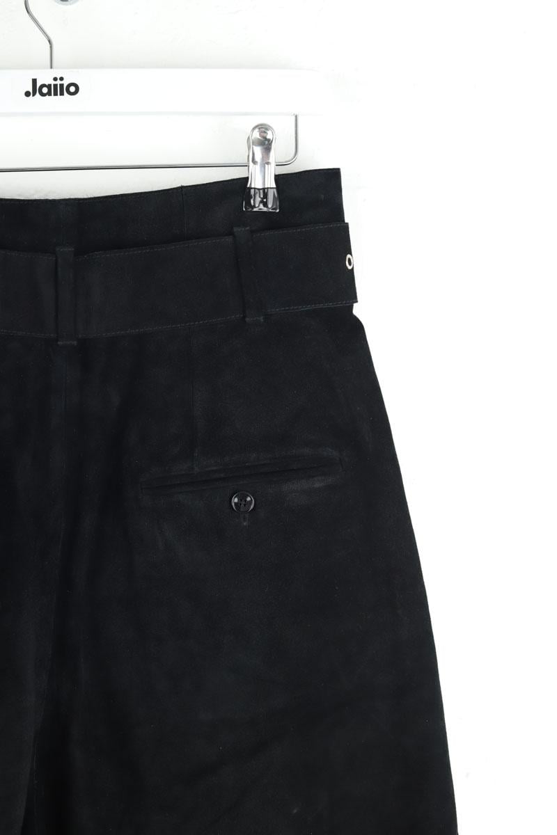 Leather Bermuda shorts ISABEL MARANT - Seconde Main Black