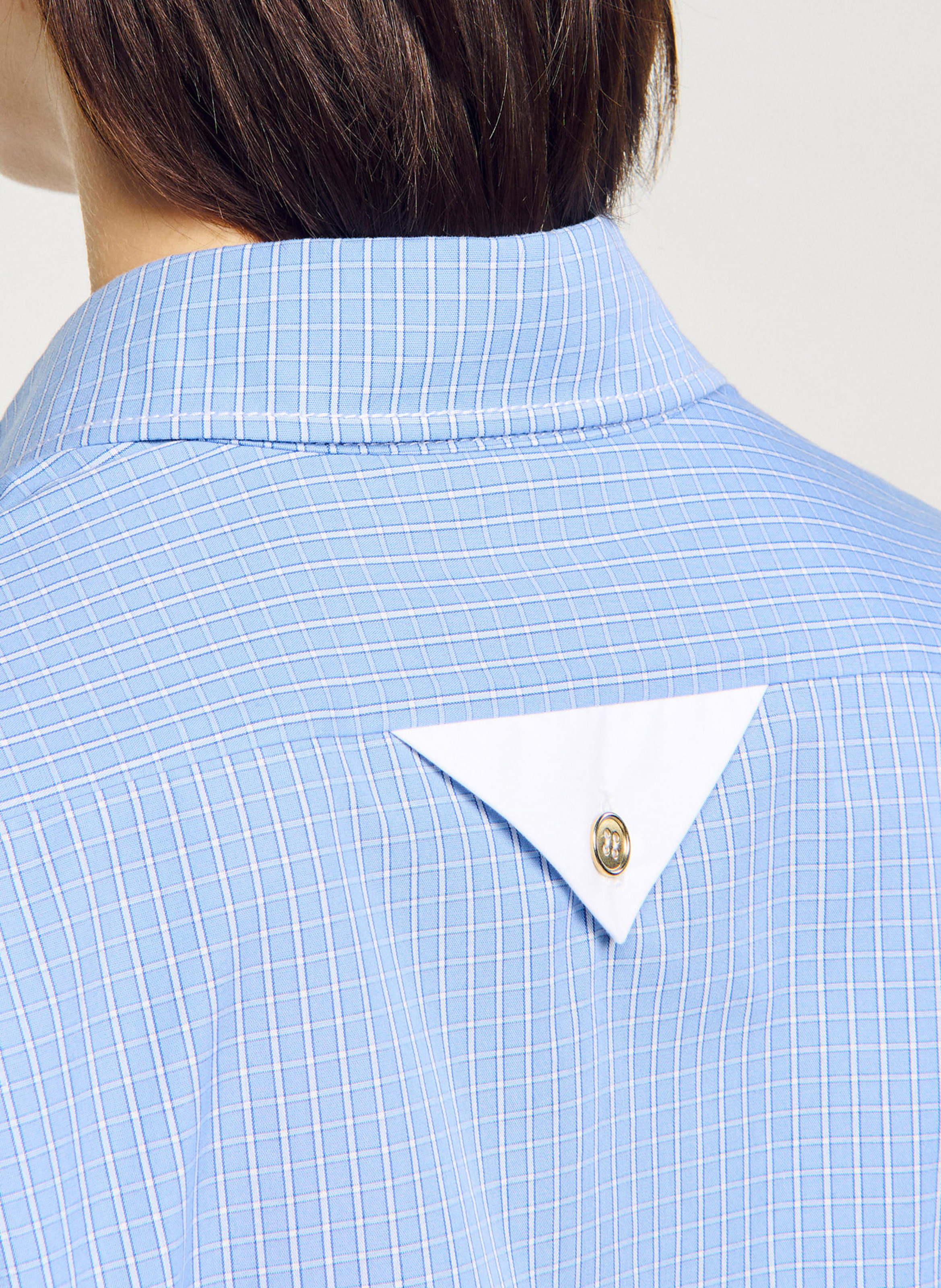 Chemise col classique coton SANDRO Bleu