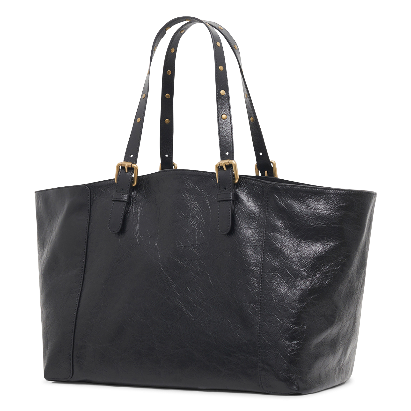 Leren shopper GERARD DAREL Zwart