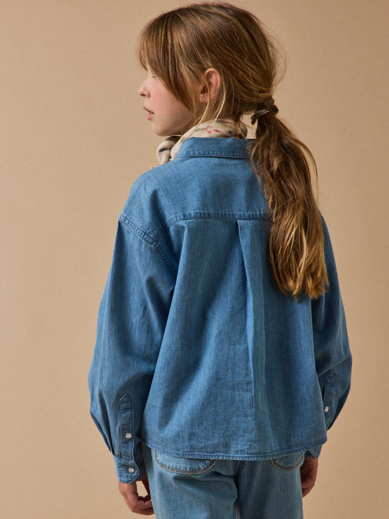 Light denim shirt CYRILLUS Blue