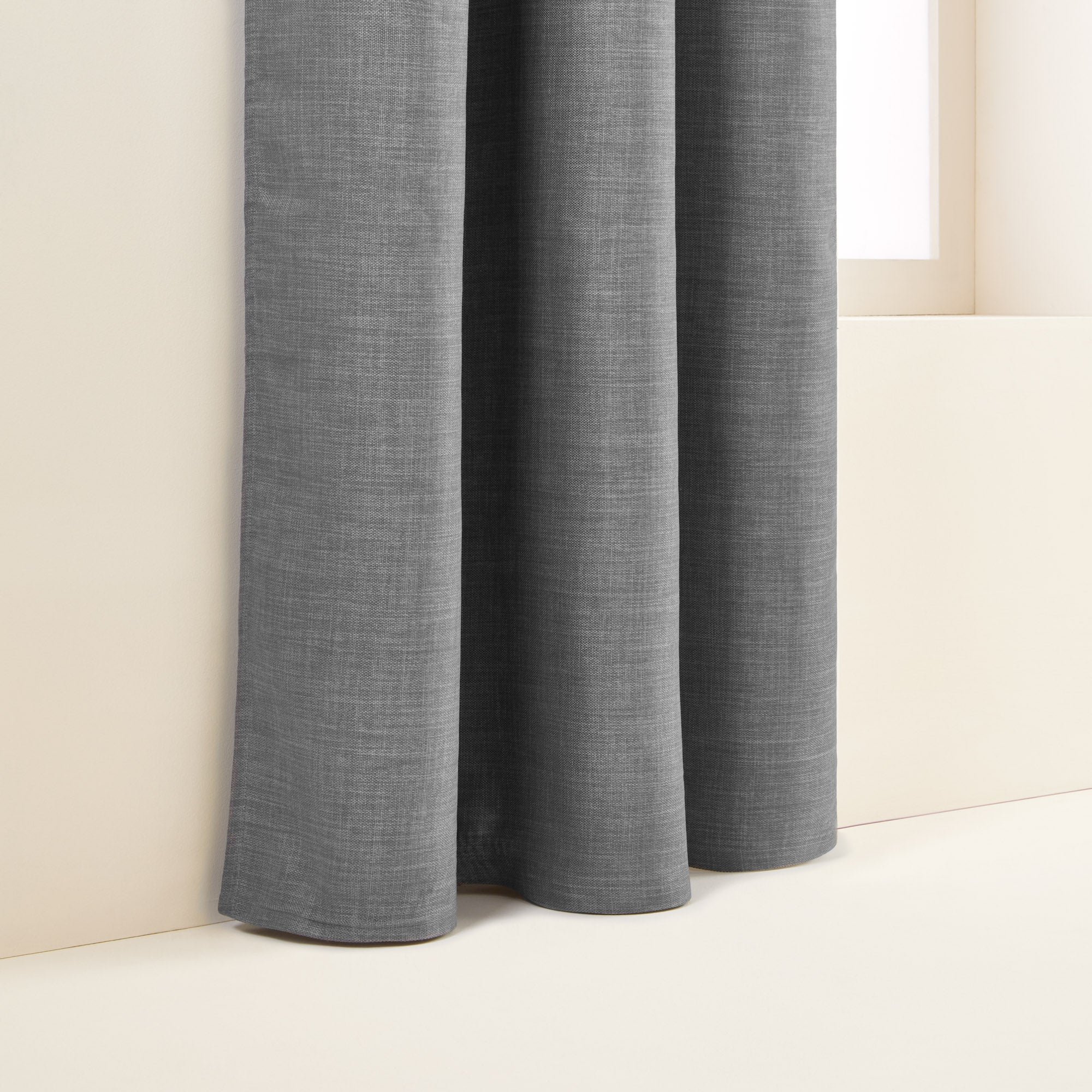 LINA - Blackout curtain with eyelets MADURA Grey