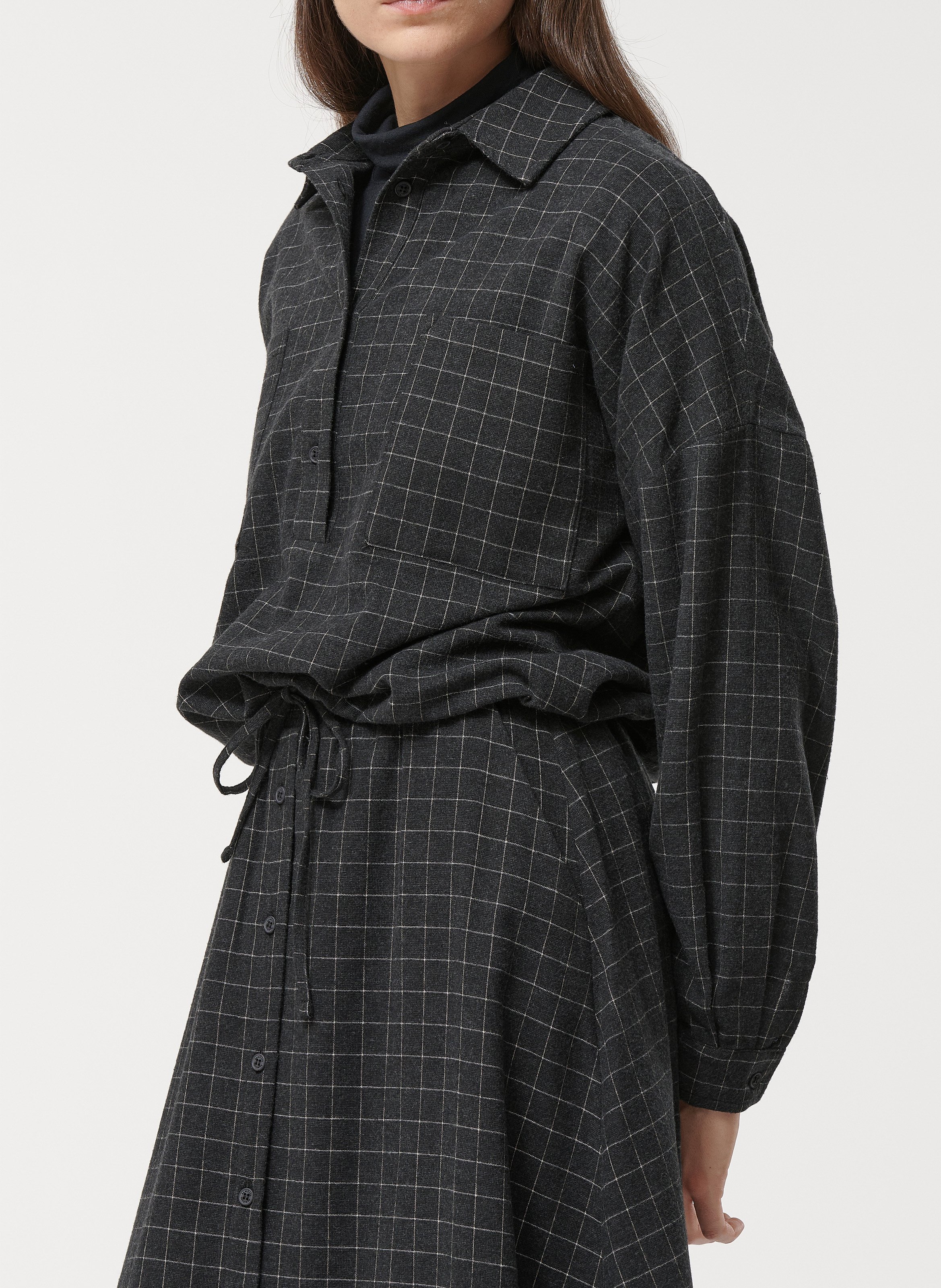 Chemise col classique à carreaux HUMILITY Argent