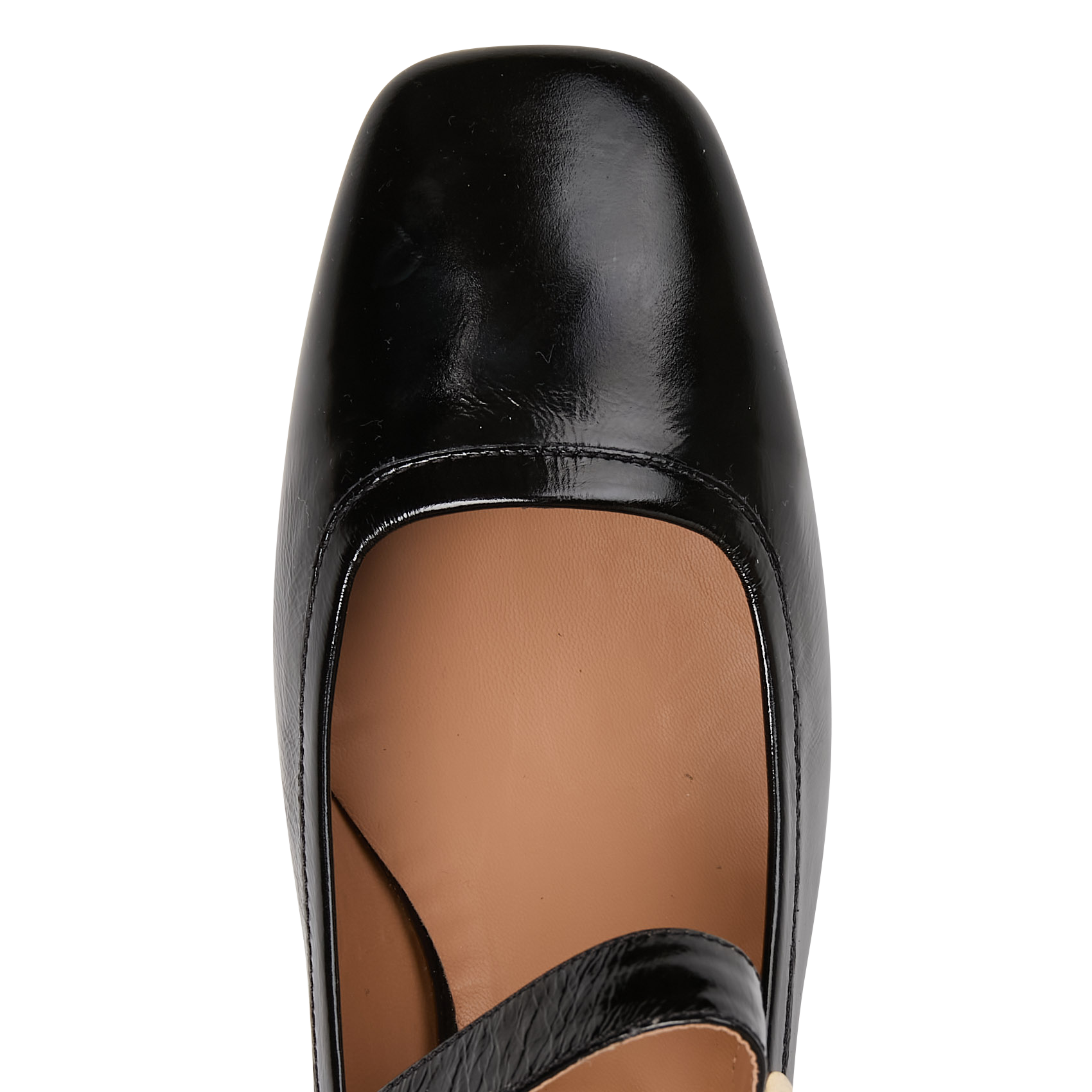 Ballerines vernies à bouts carrés MELLOW YELLOW Noir