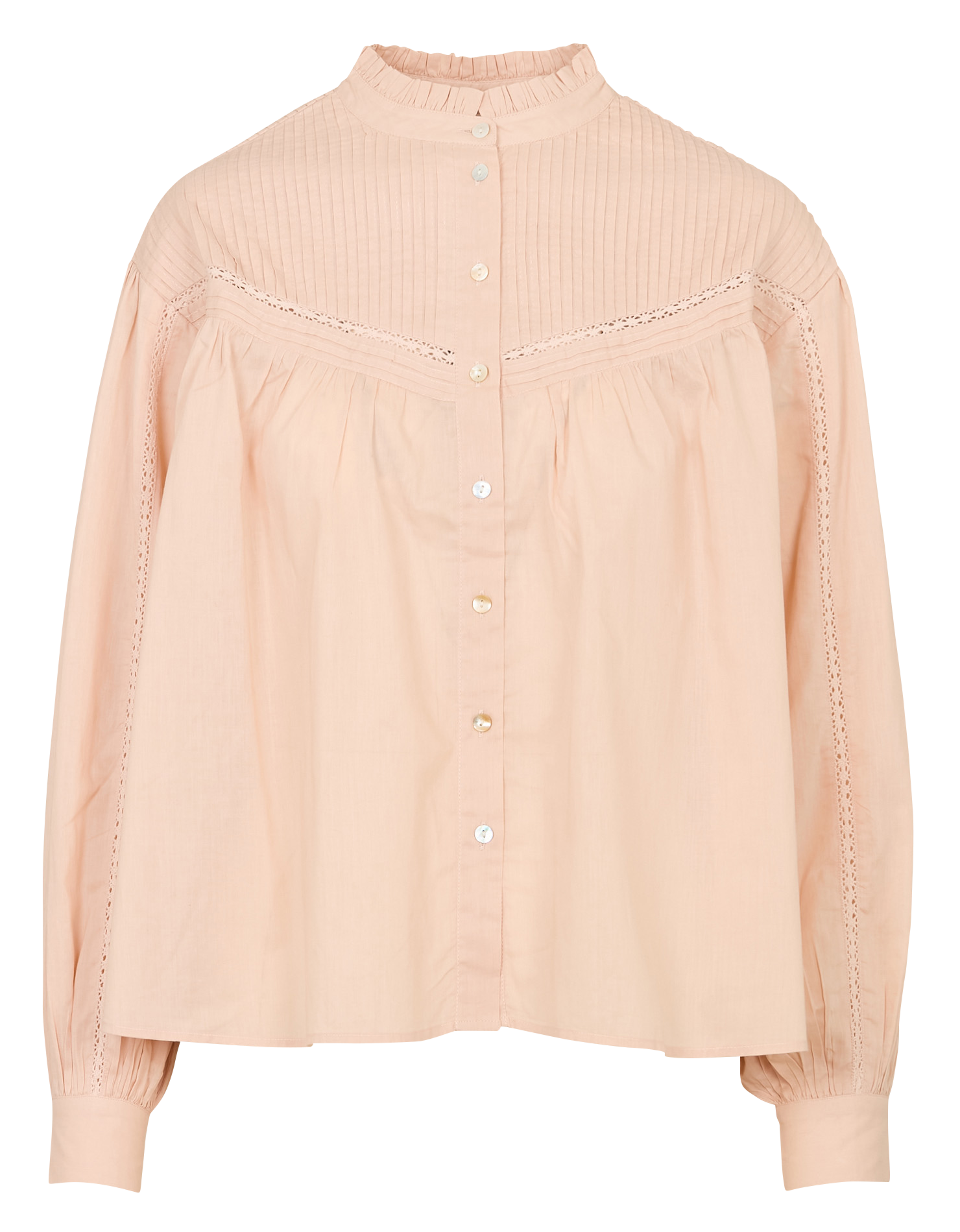 Victorian collar cotton blouse HOD PARIS Beige