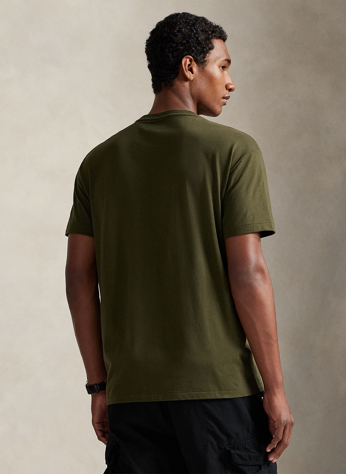 Tee-shirt col rond en coton POLO RALPH LAUREN Vert