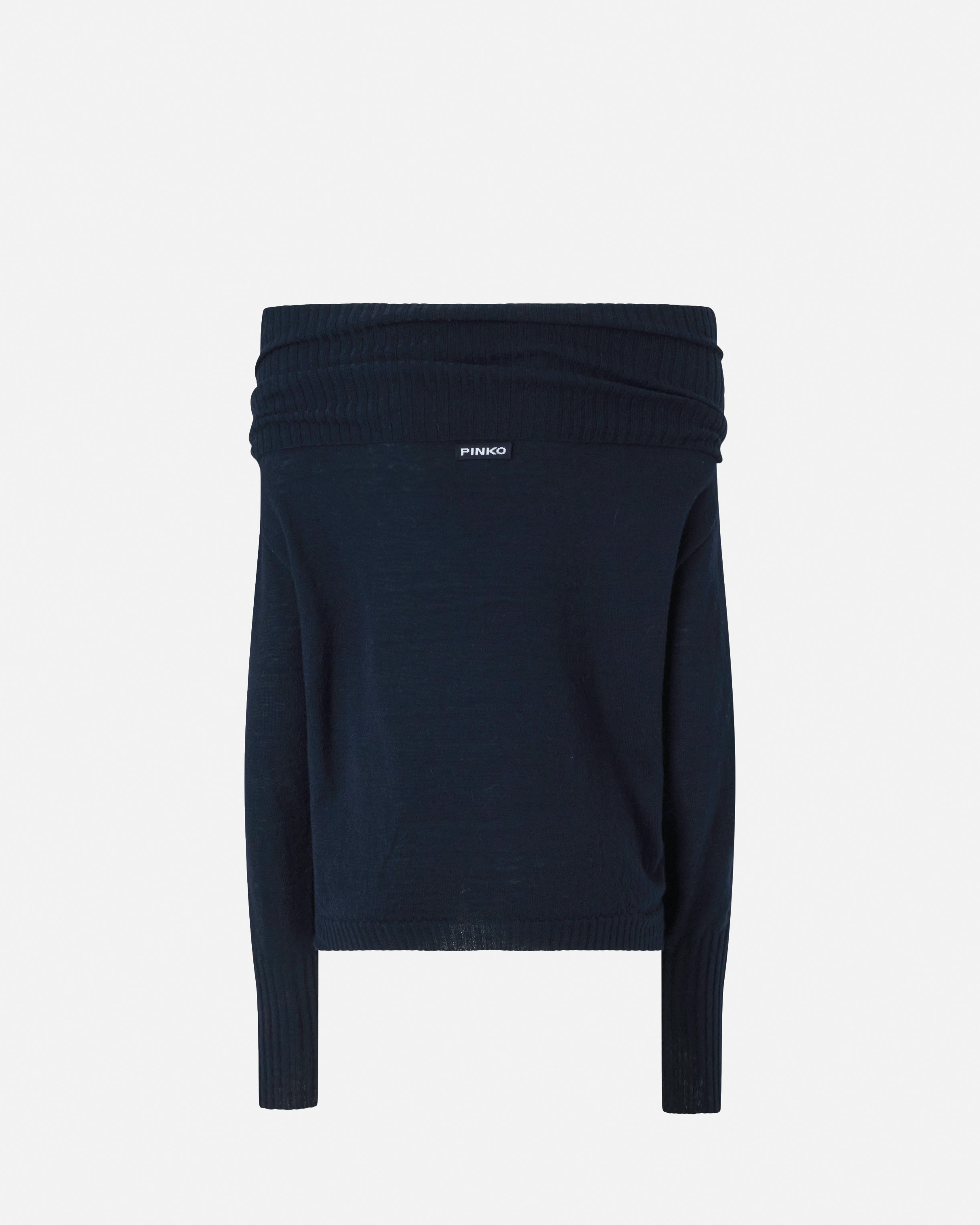 Long-sleeve off-the-shoulder sweater PINKO Blue