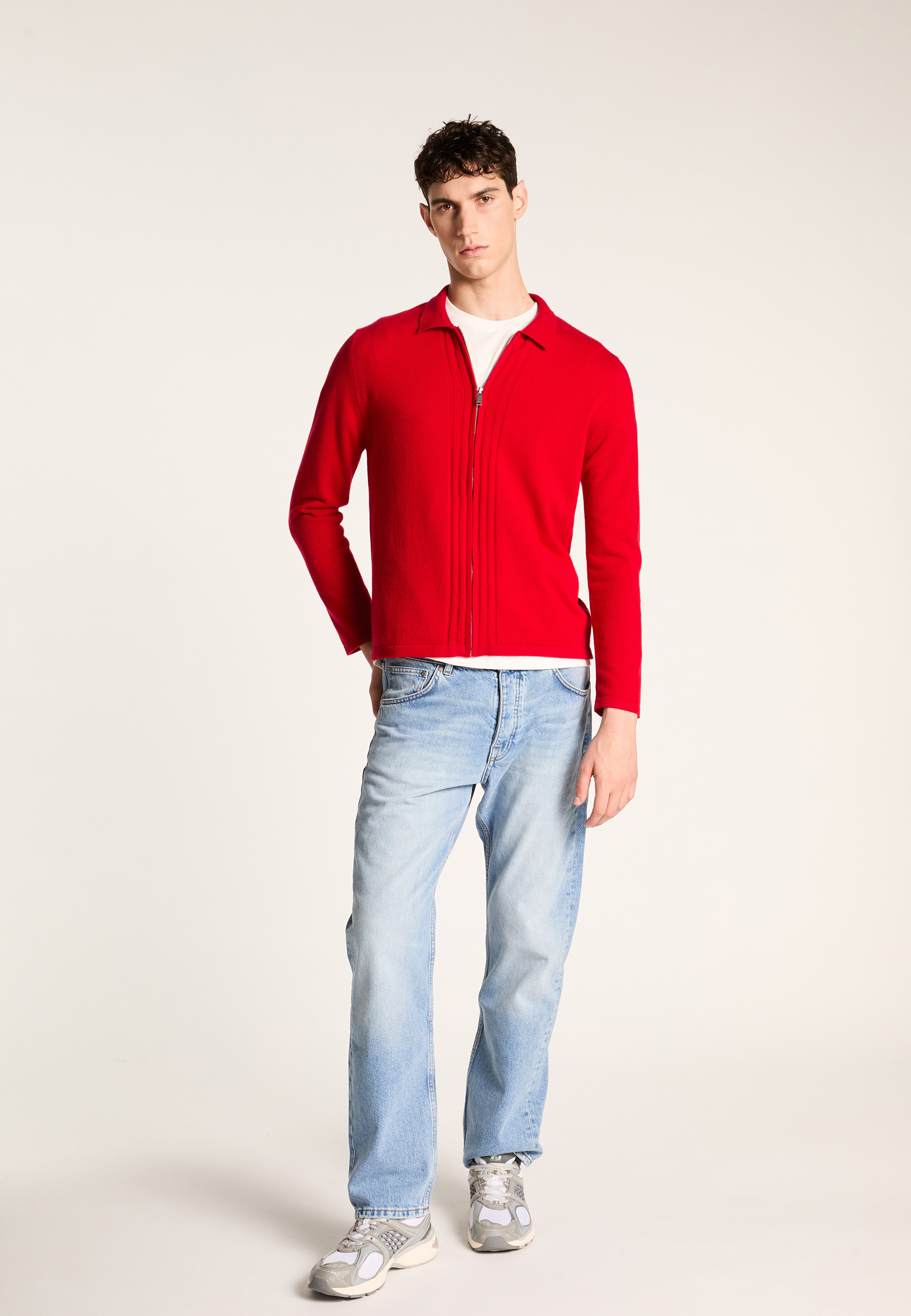 Zipped cashmere cardigan MAISON MONTAGUT