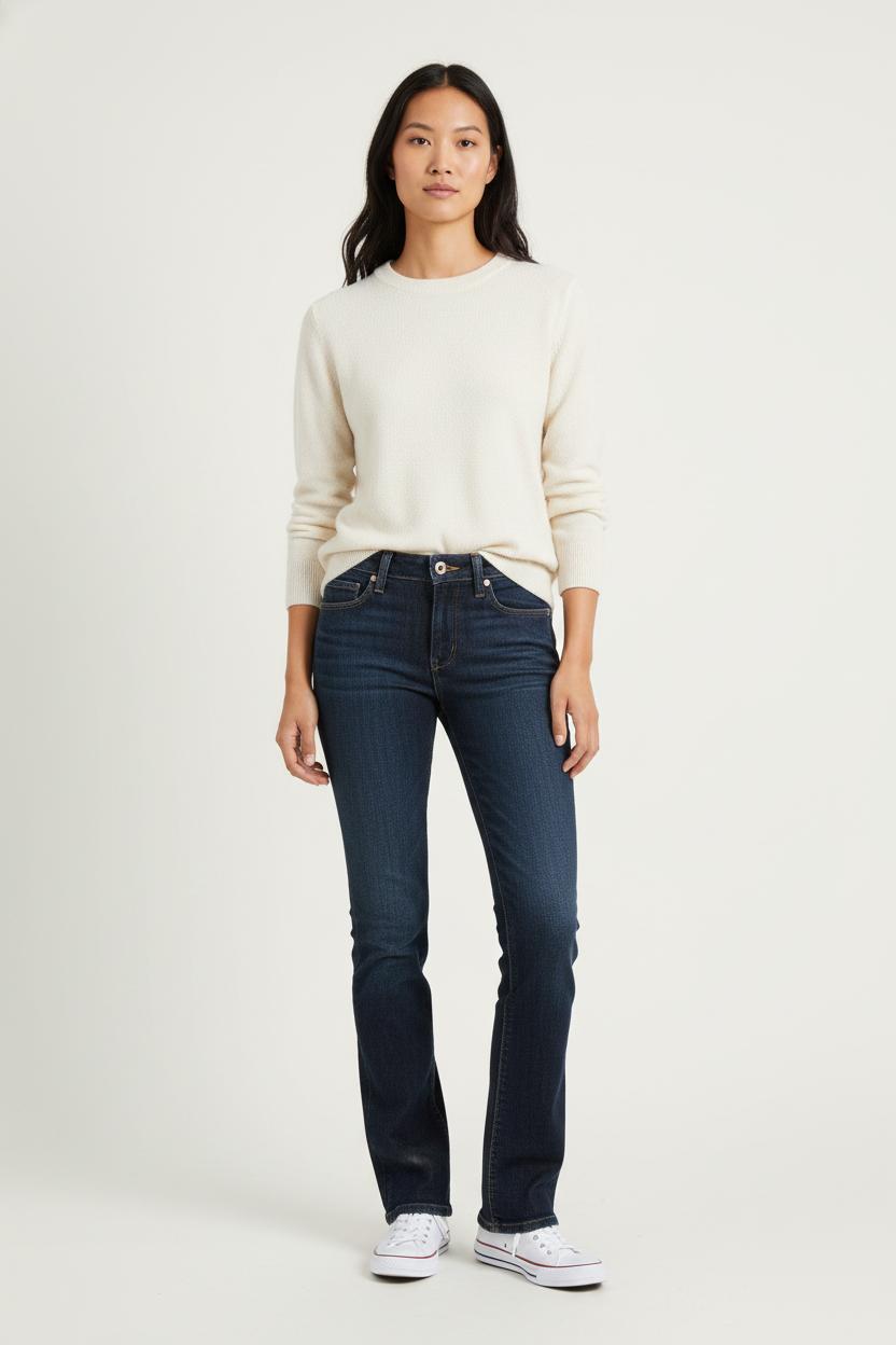Cropped slim jeans with studs LEVI'S - Seconde main Blue