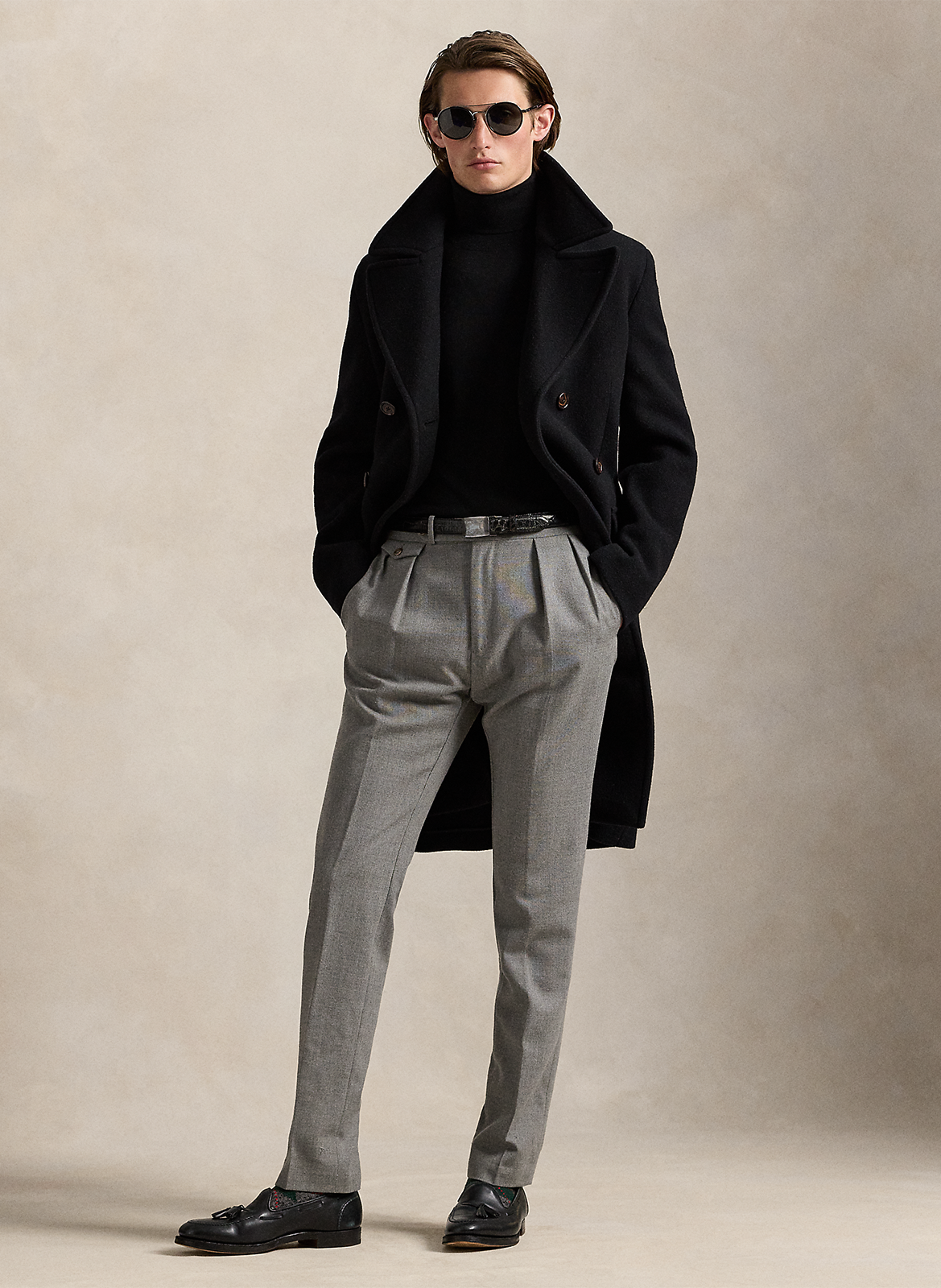 Embroidered wool turtleneck sweater POLO RALPH LAUREN Black