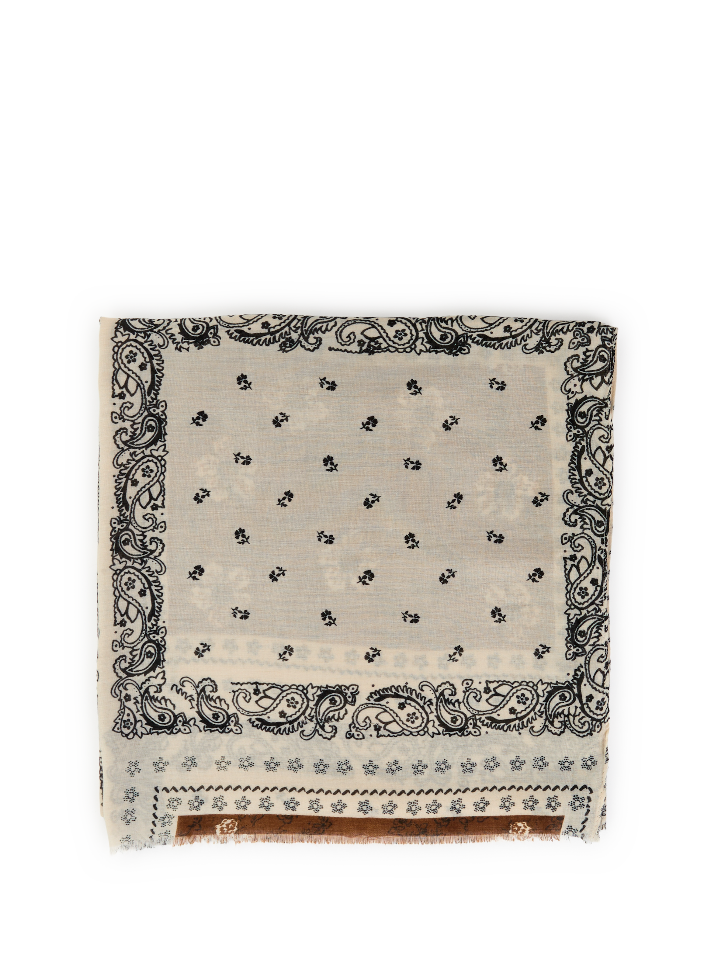 Foulard imprimé AU PRINTEMPS PARIS Beige