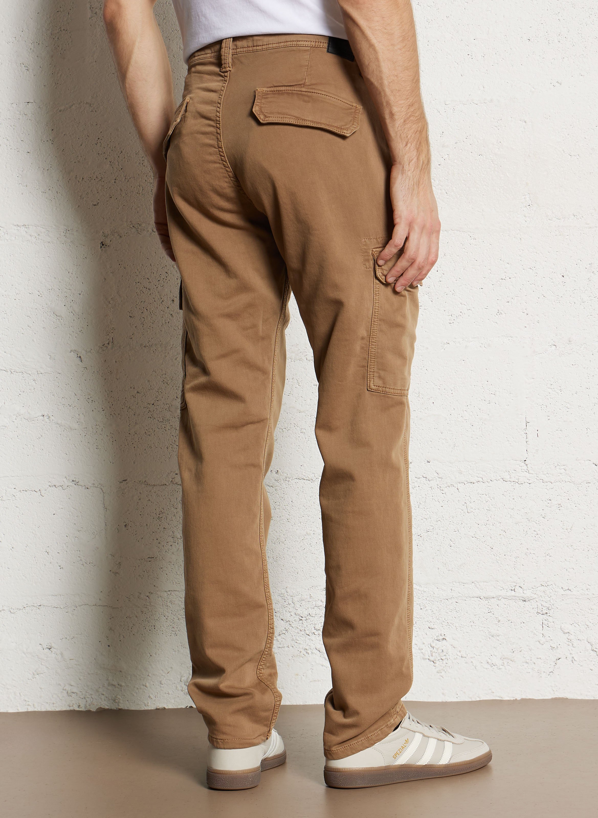 Pantaloni cargo in misto cotone LE TEMPS DES CERISES Marrone