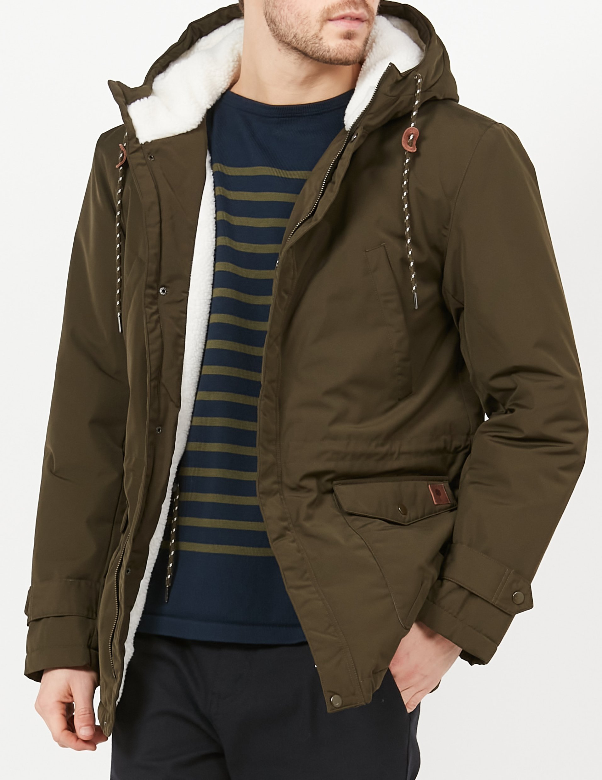 Parka à capuche regular-fit FAGUO Kaki